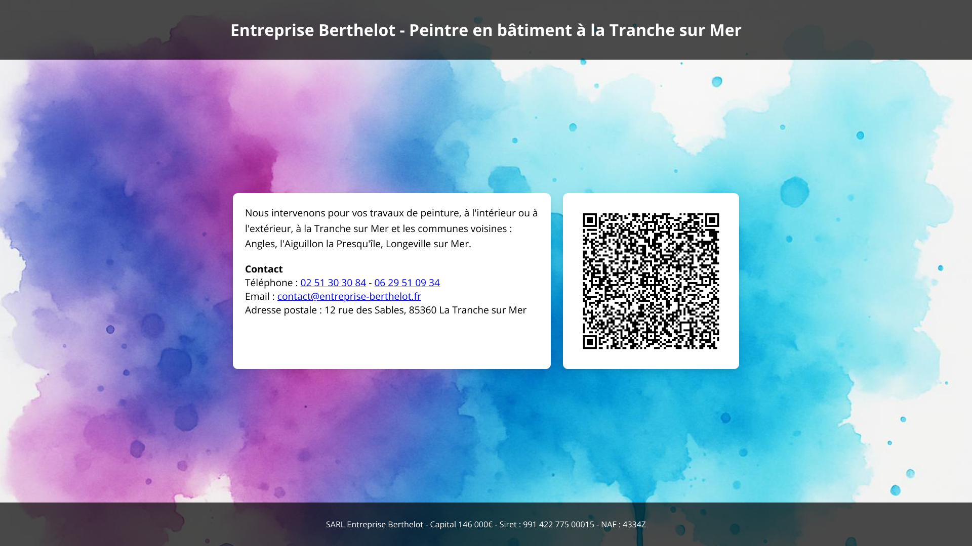 Aperçu du site