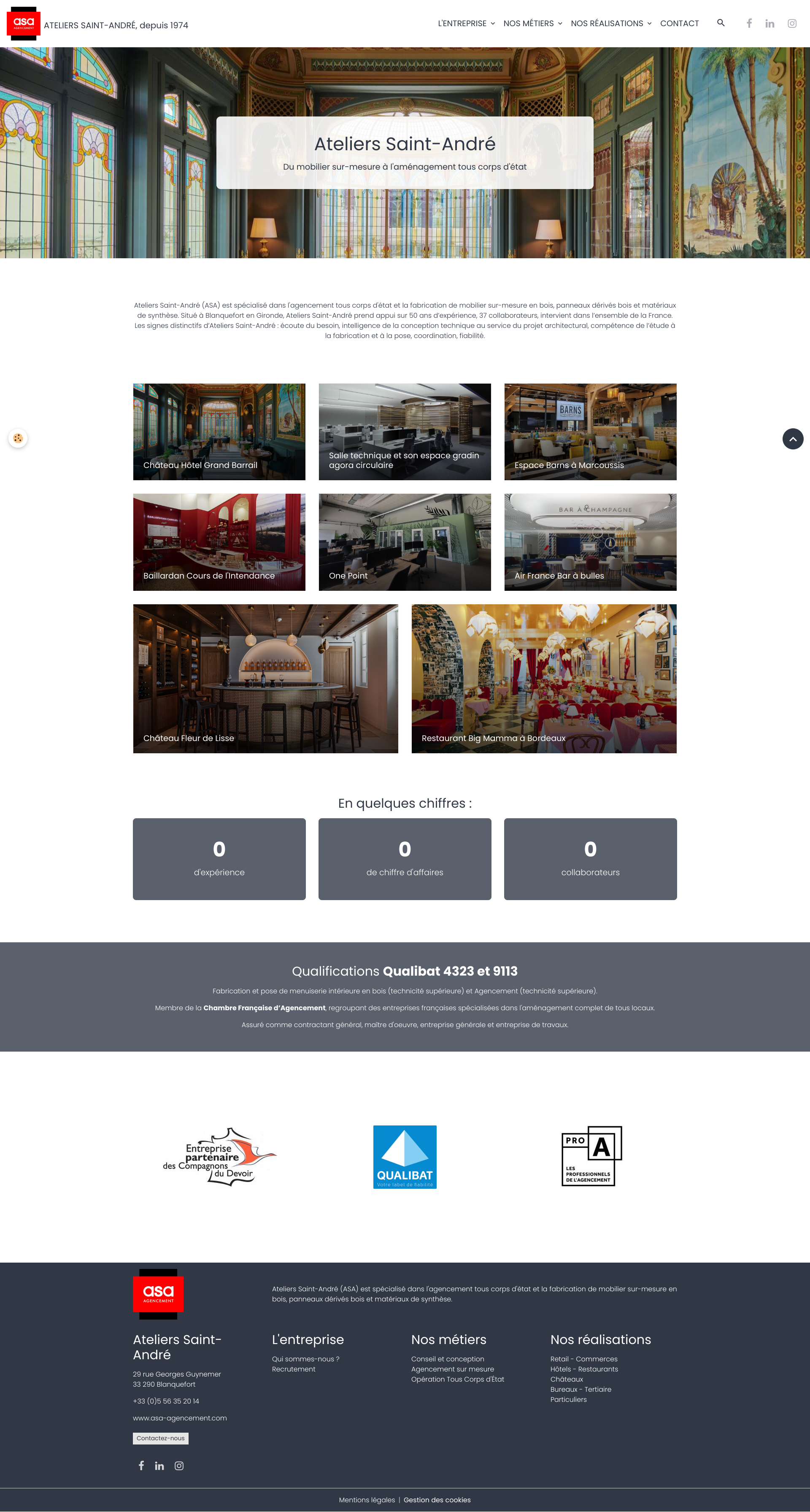 Aperçu du site