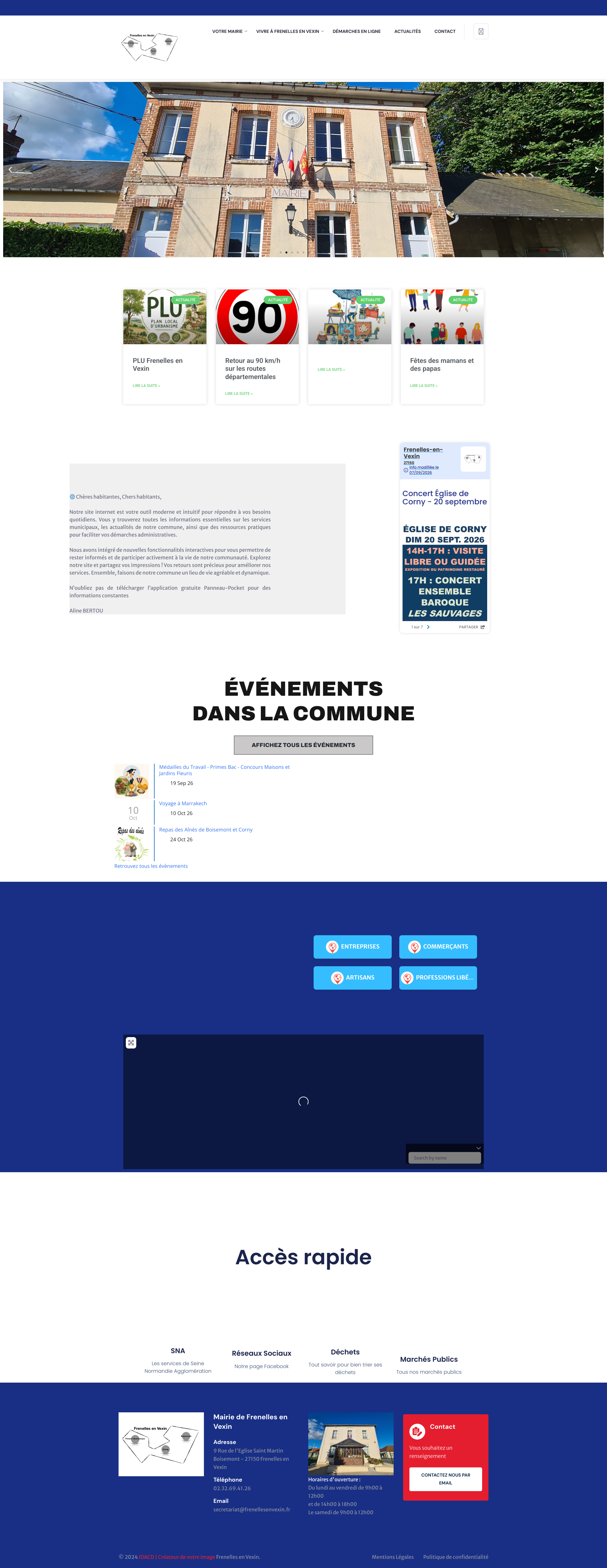 Aperçu du site