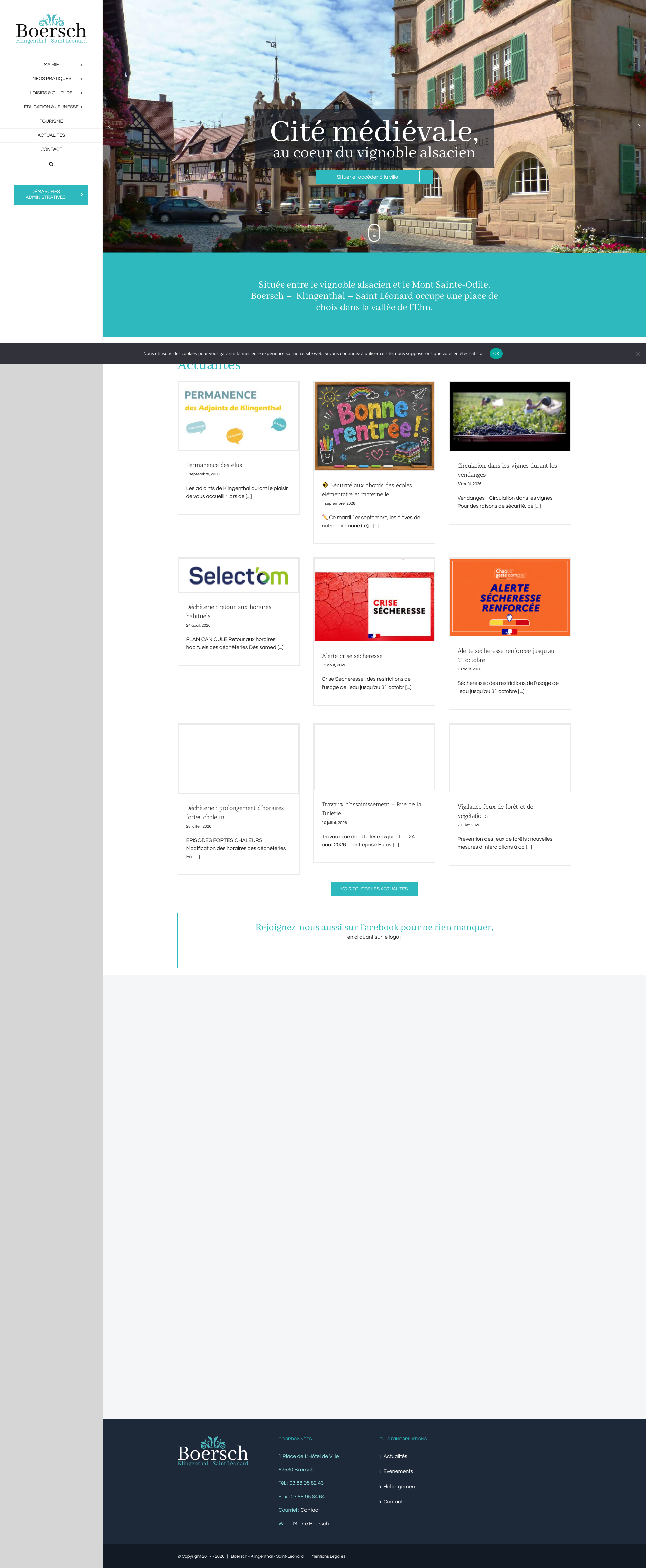 Aperçu du site