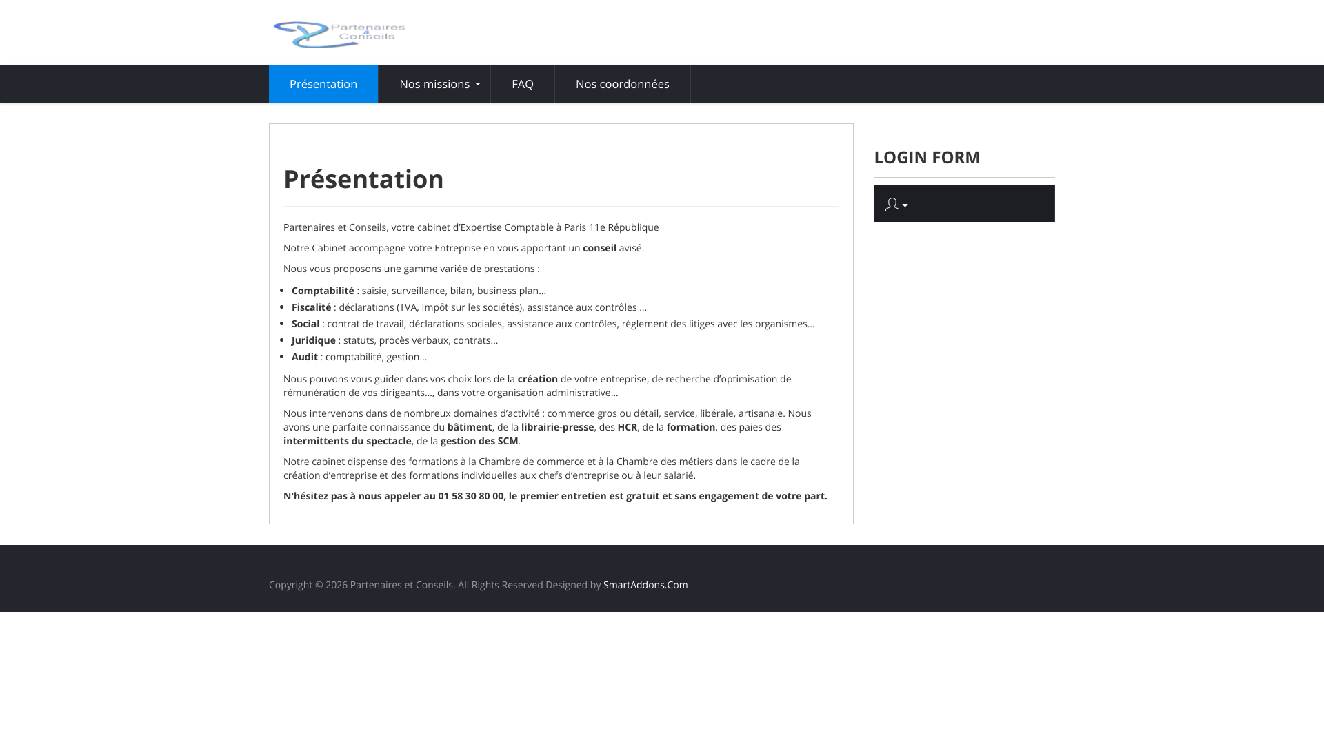 Aperçu du site