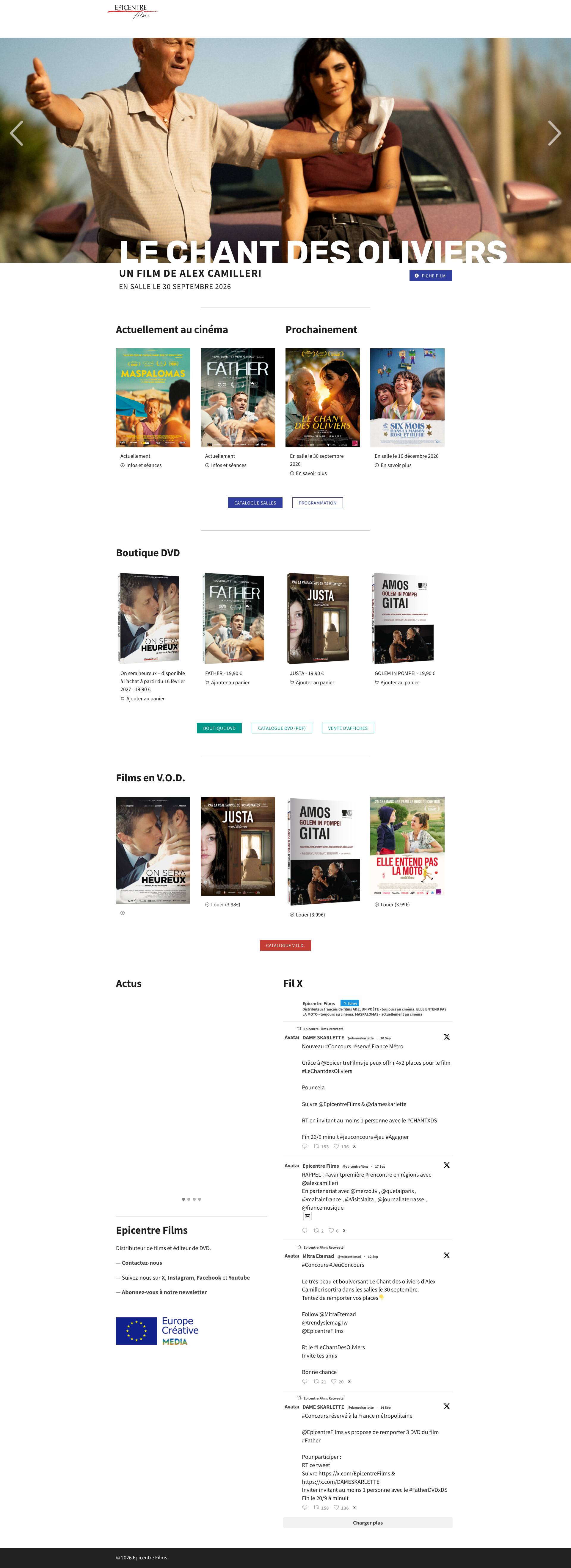 Aperçu du site