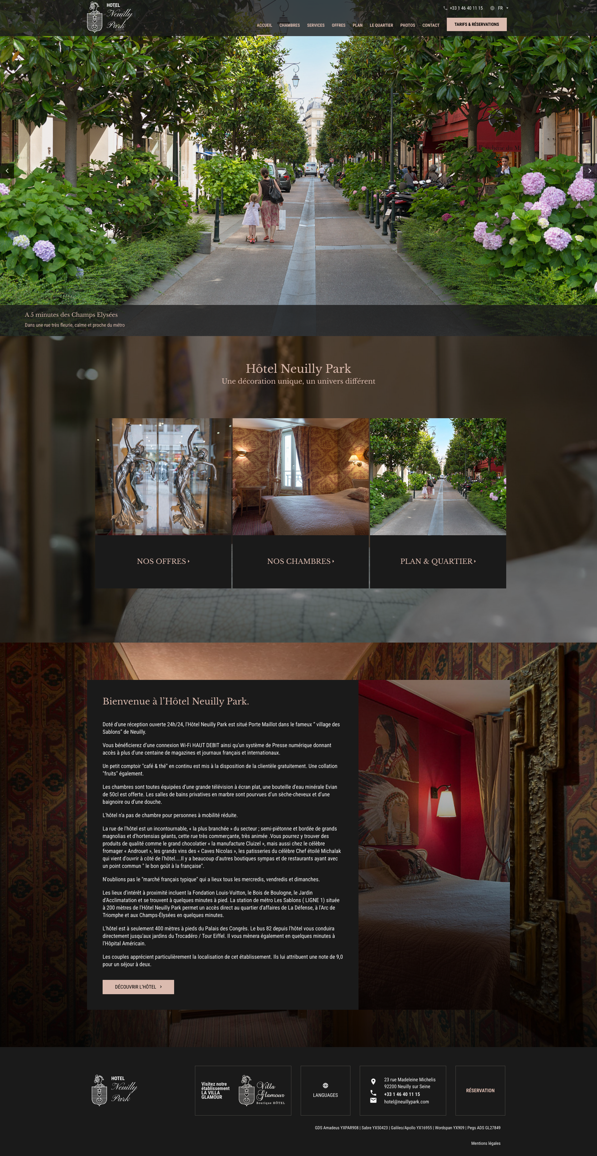 Aperçu du site