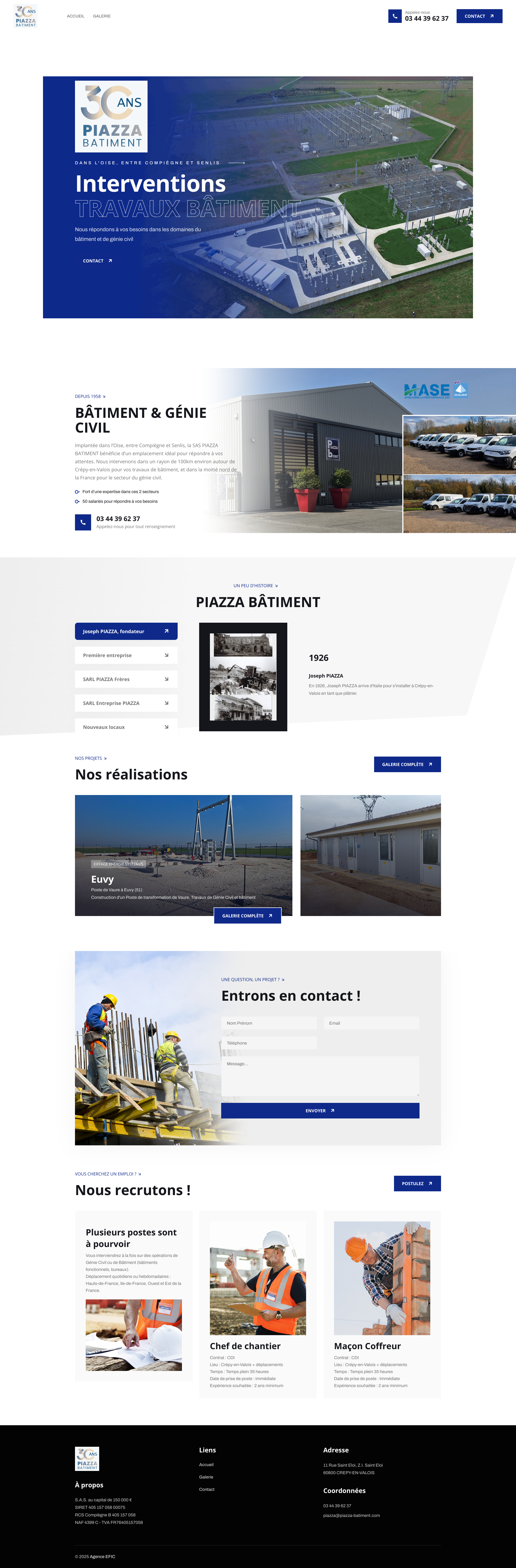 Aperçu du site