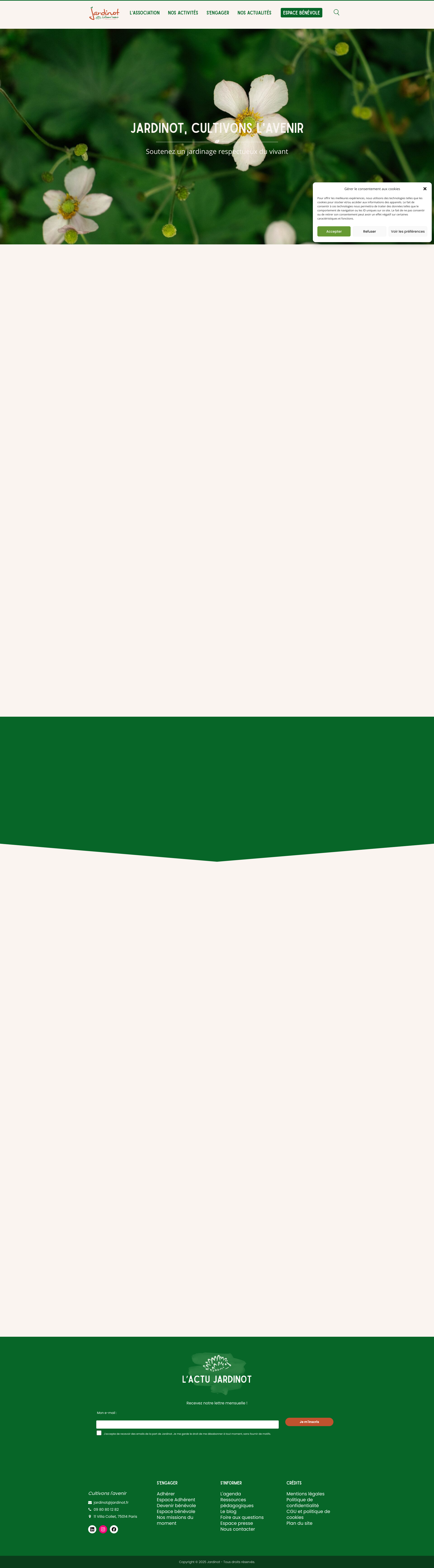 Aperçu du site