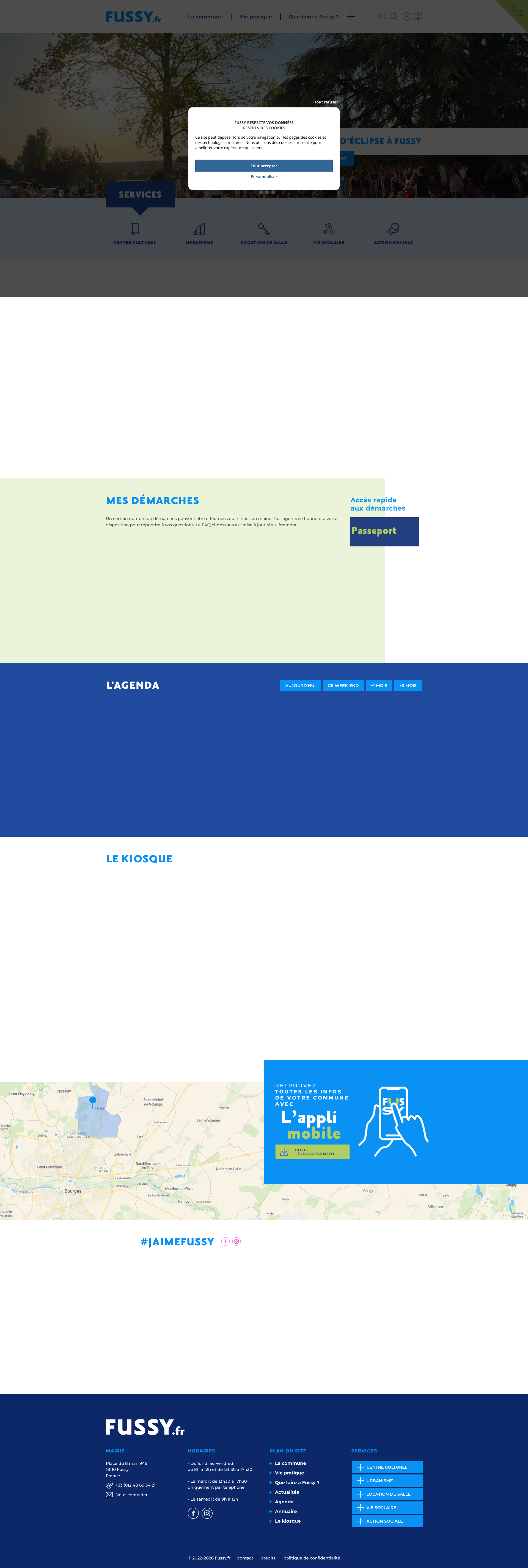 Aperçu du site