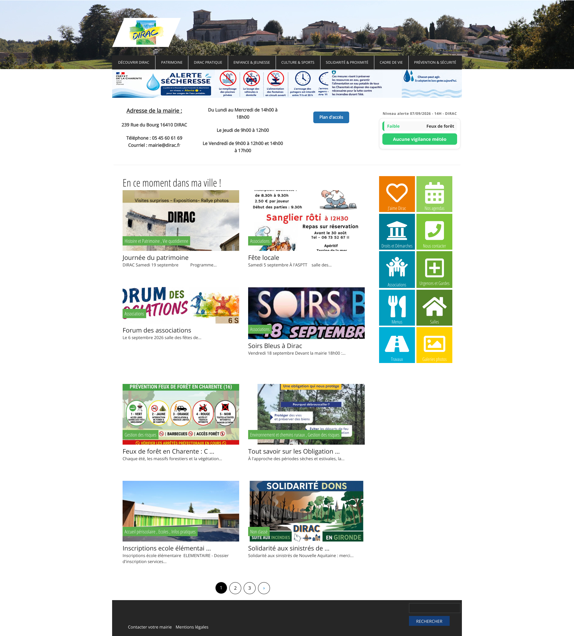 Aperçu du site