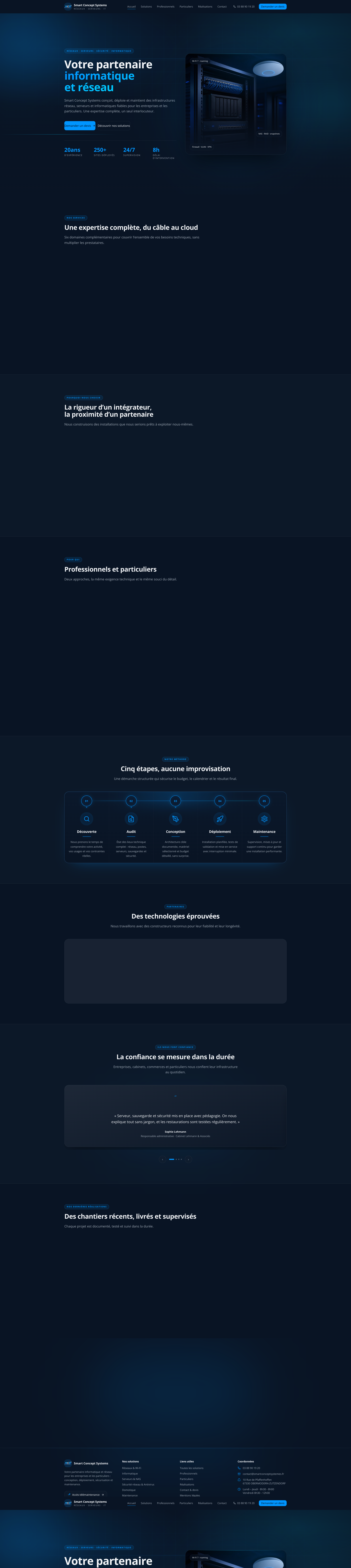 Aperçu du site