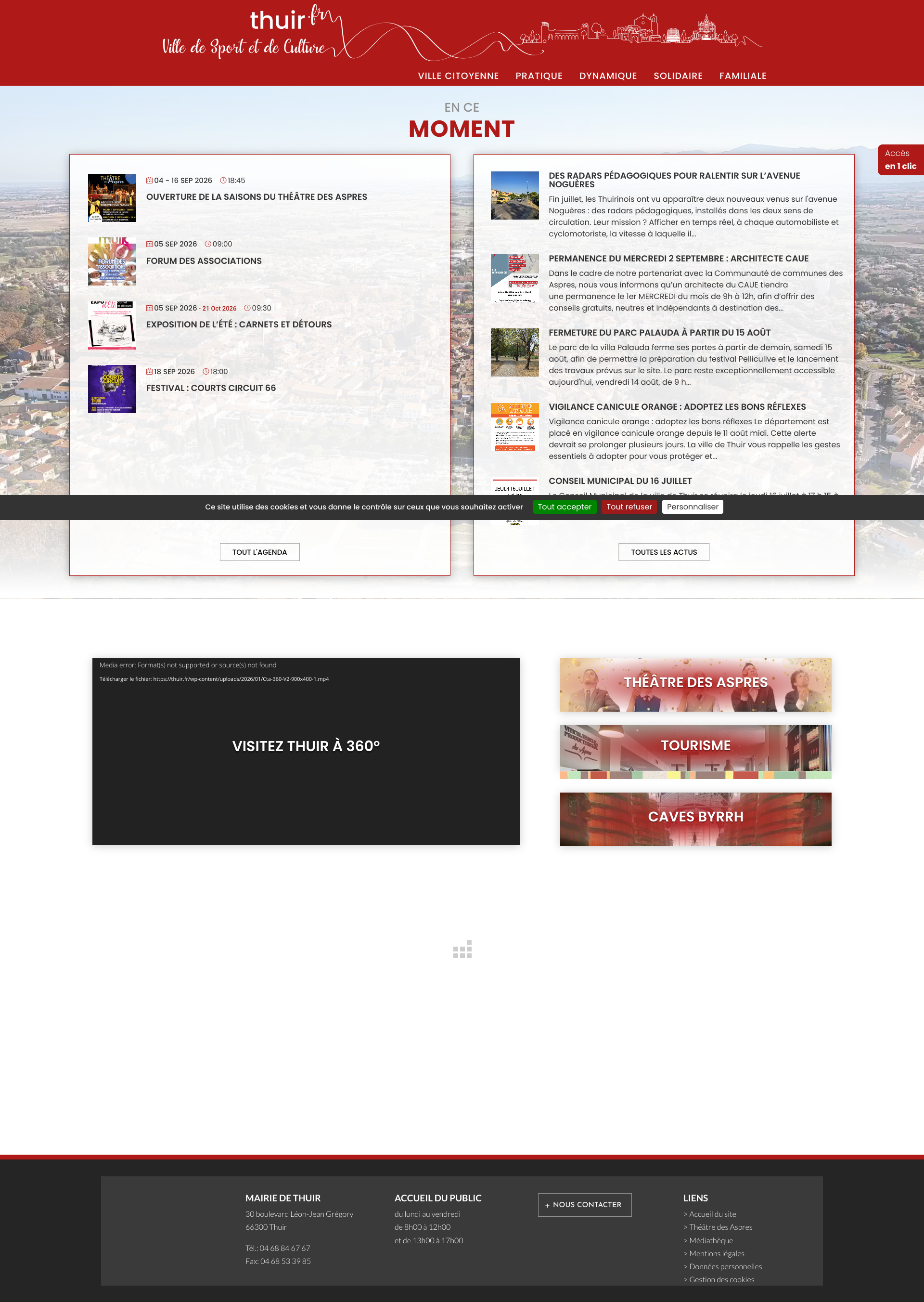 Aperçu du site