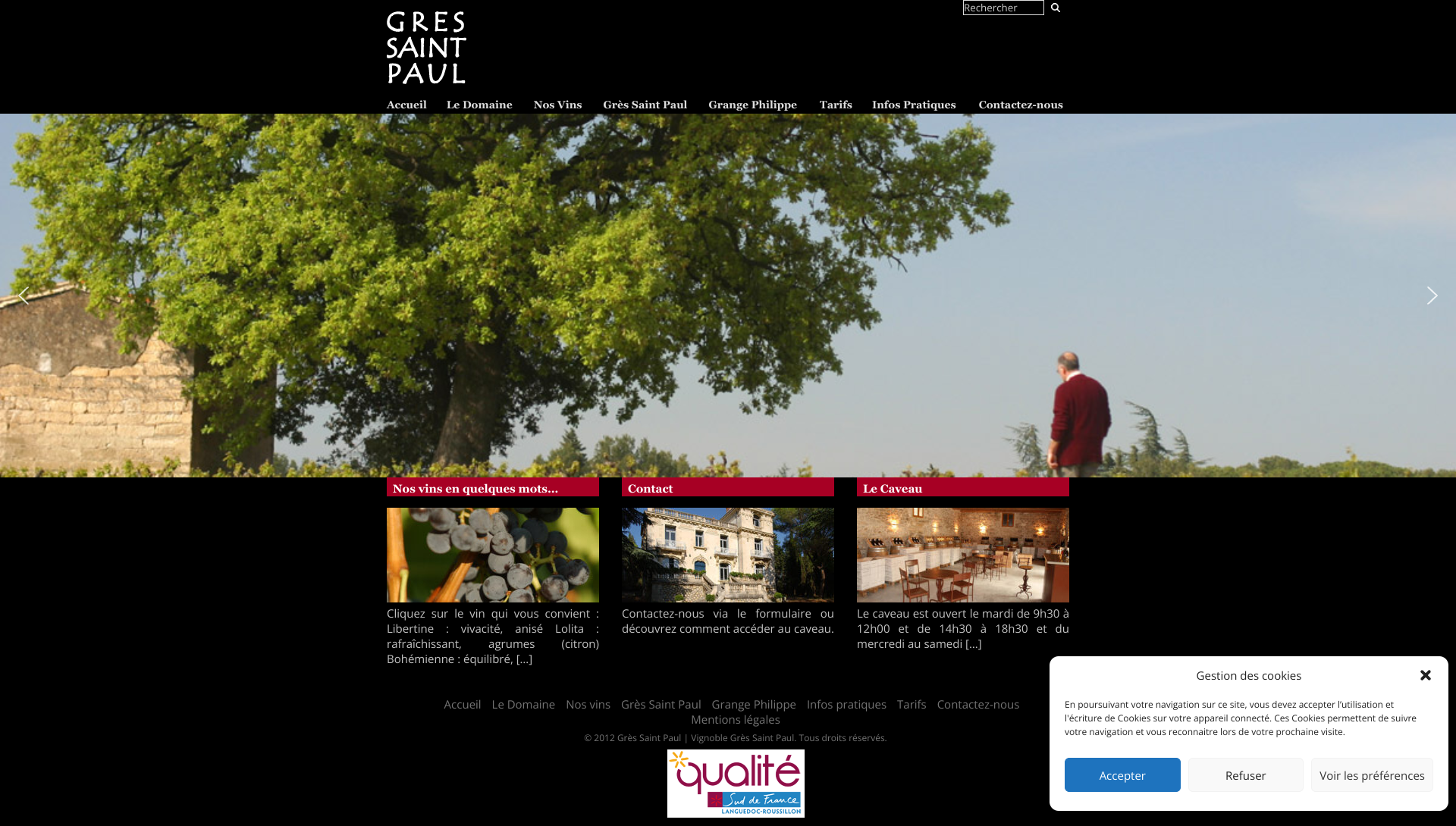 Aperçu du site