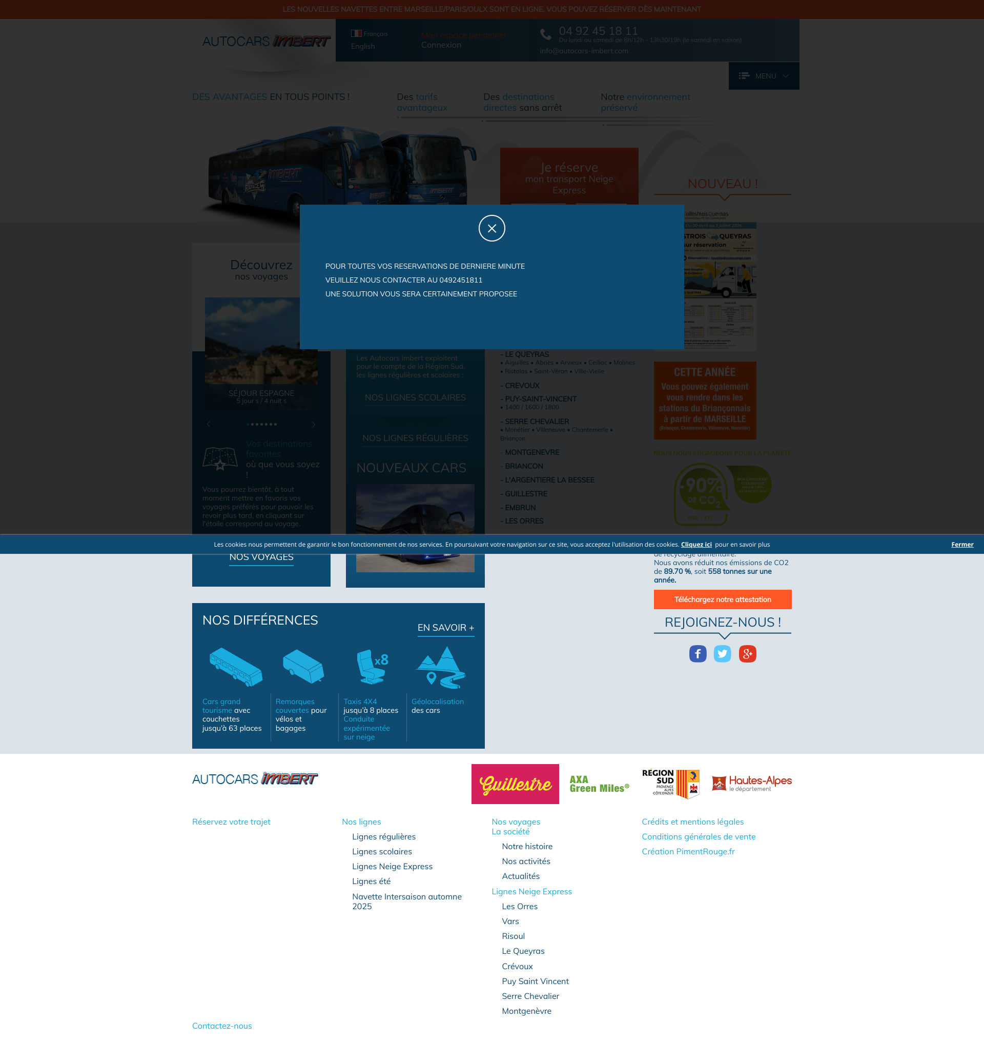 Aperçu du site