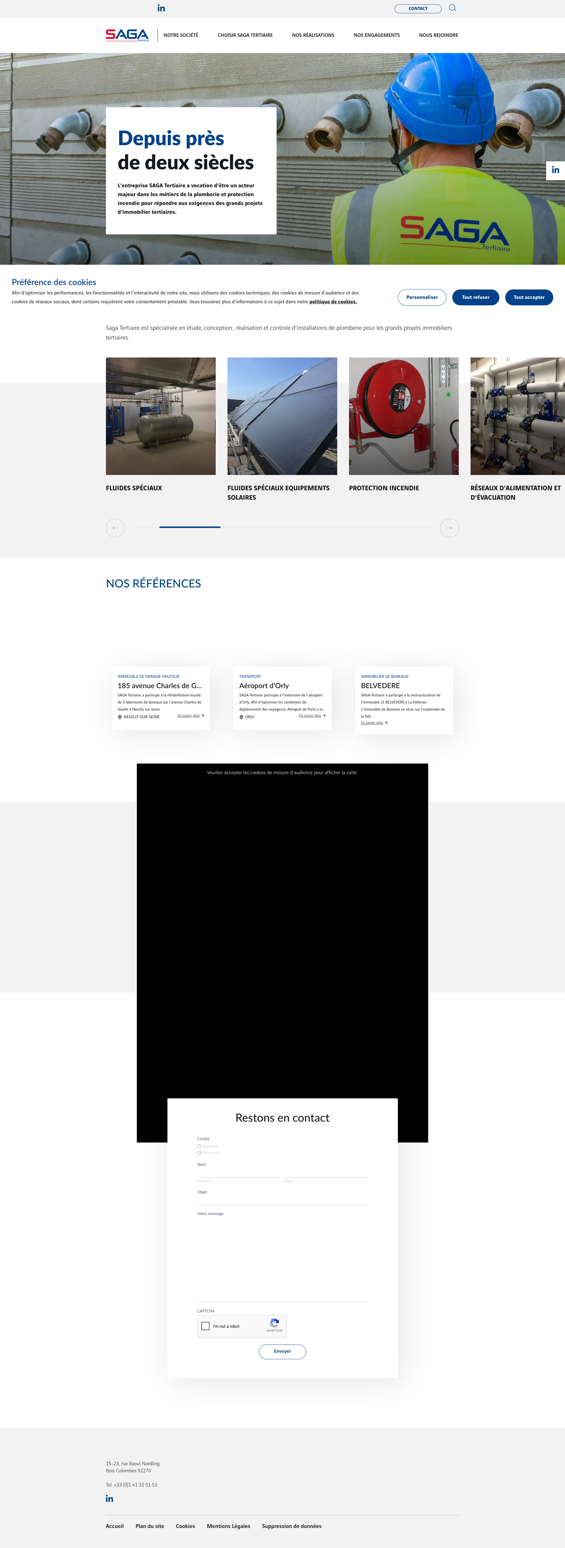 Aperçu du site