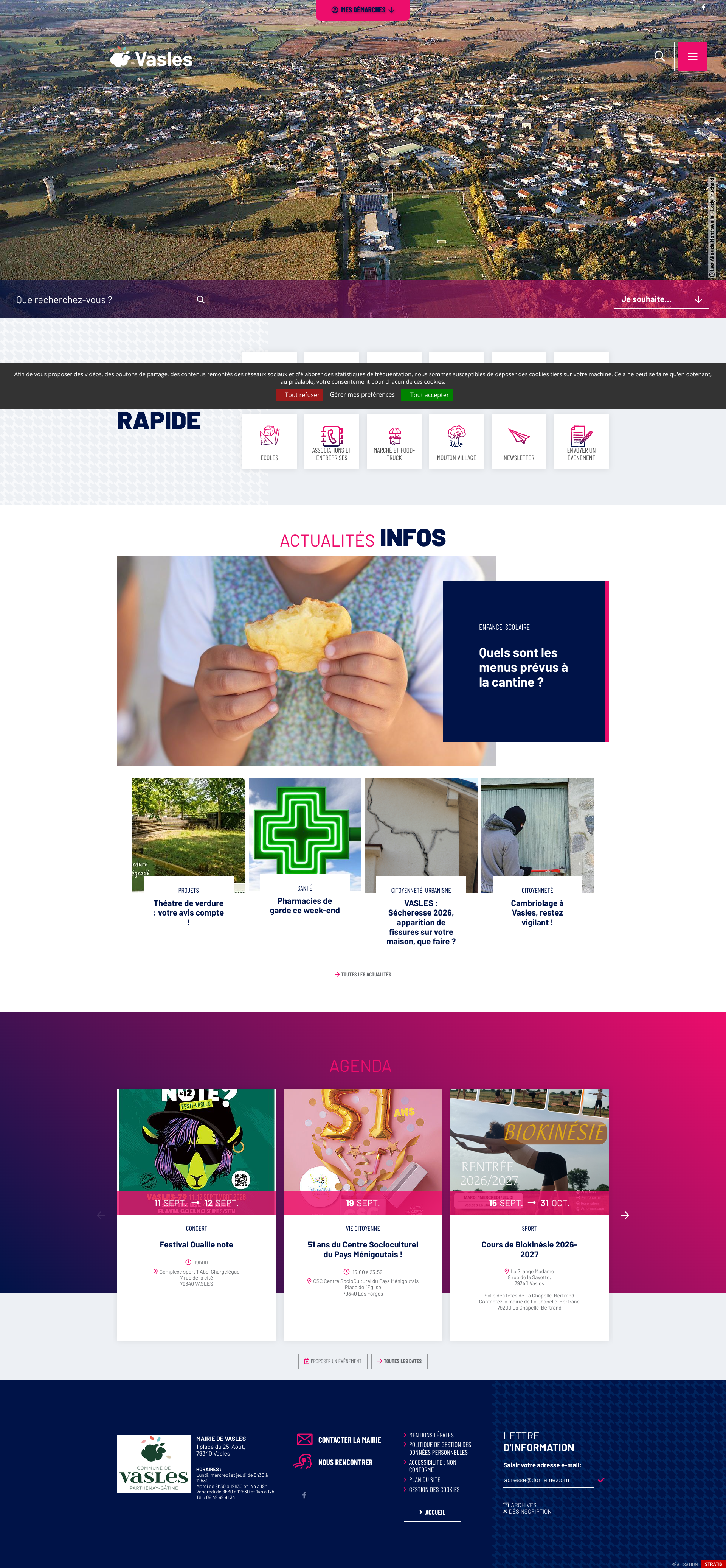 Aperçu du site