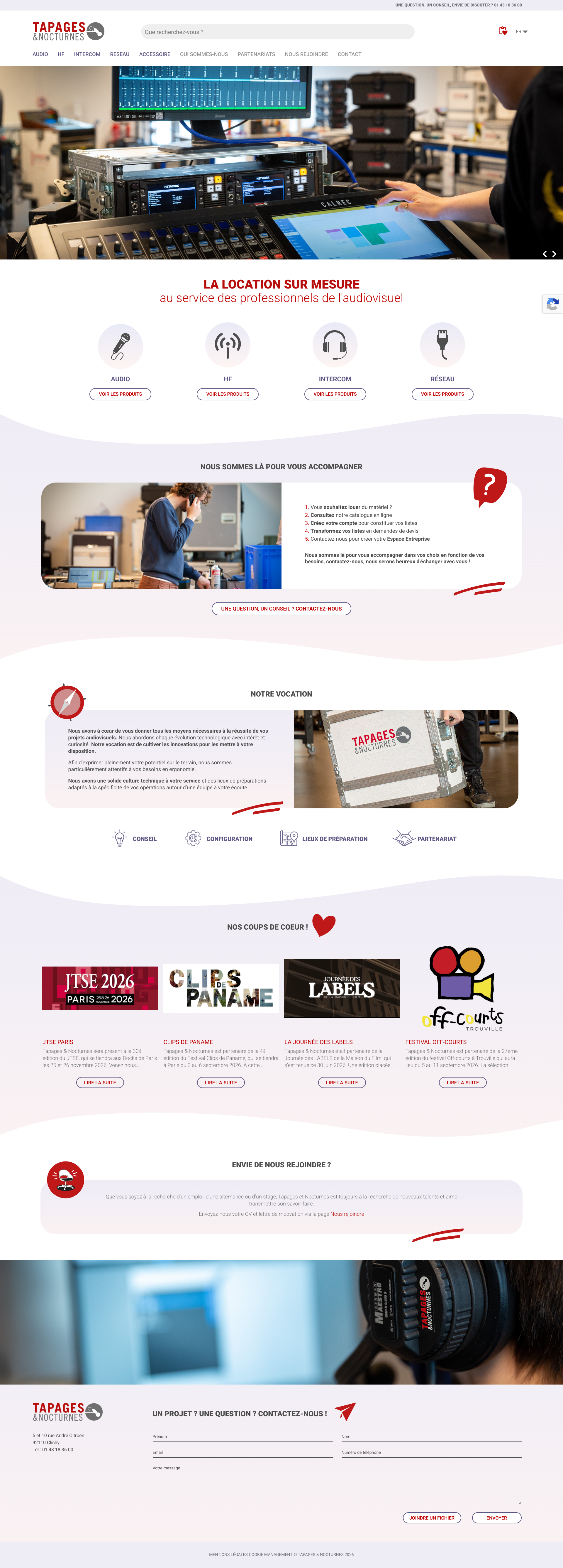 Aperçu du site