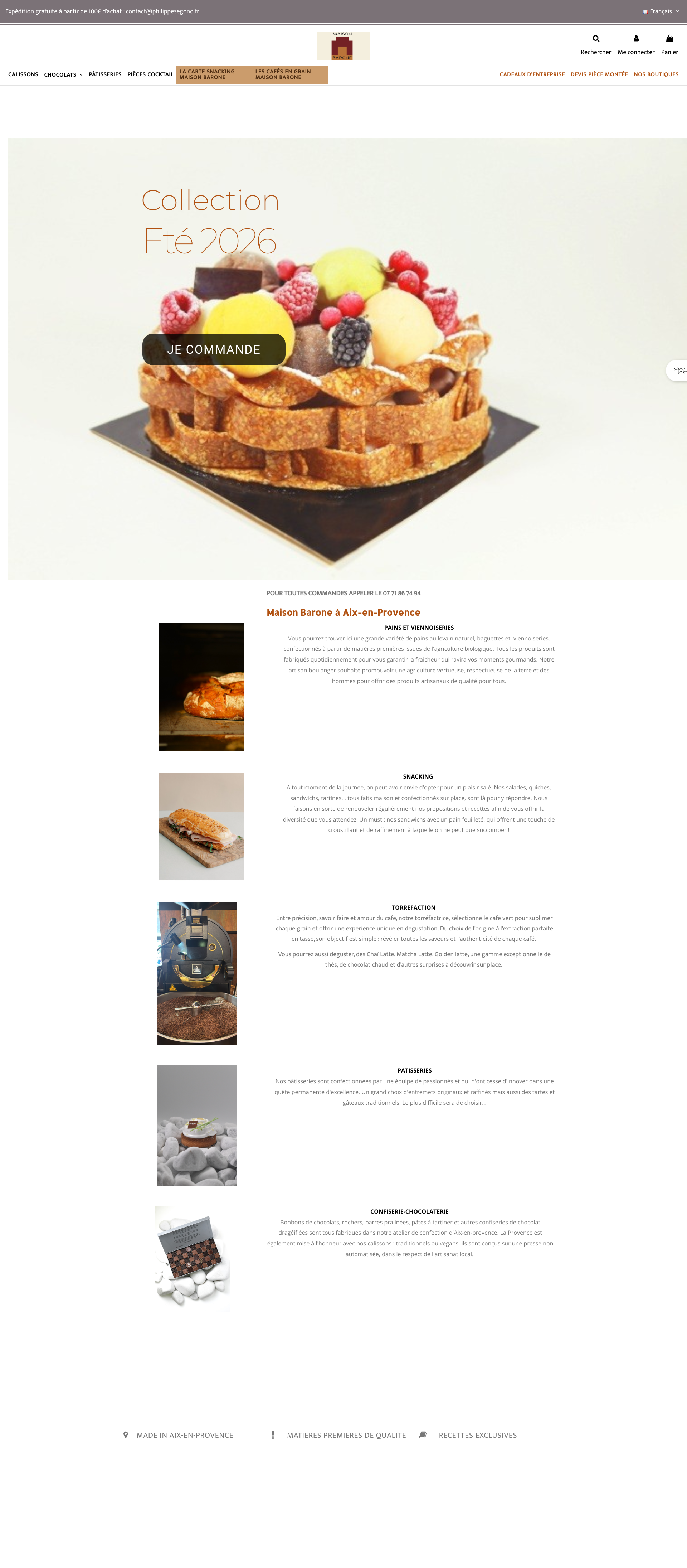 Aperçu du site