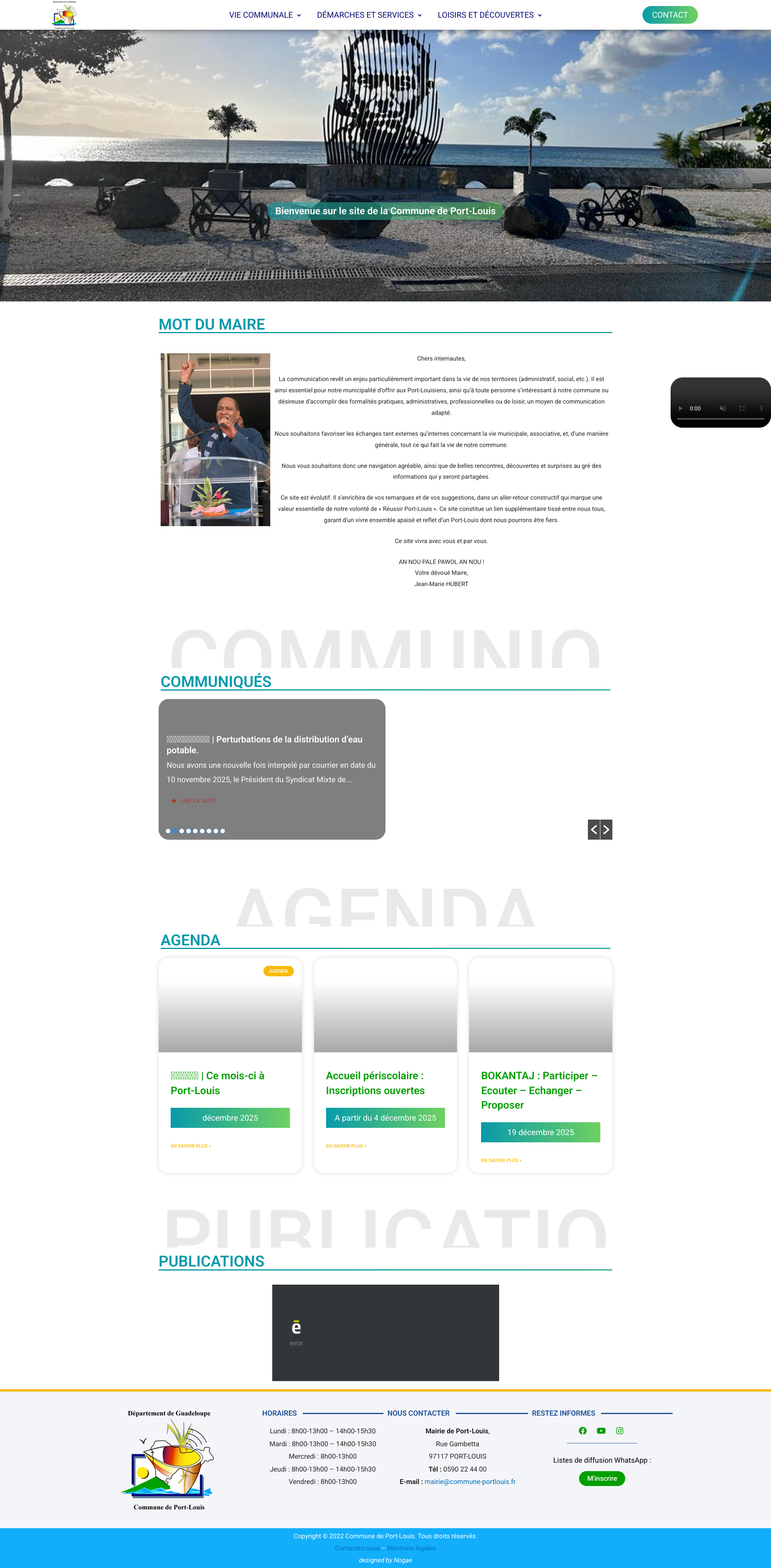 Aperçu du site