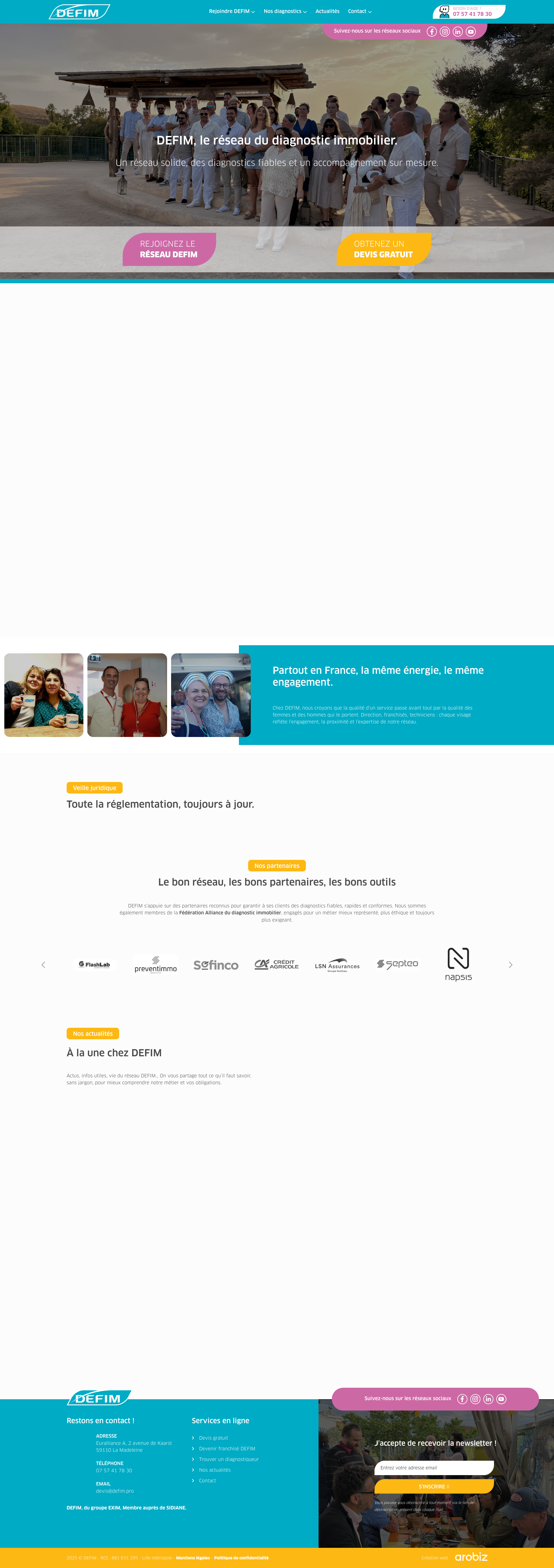 Aperçu du site