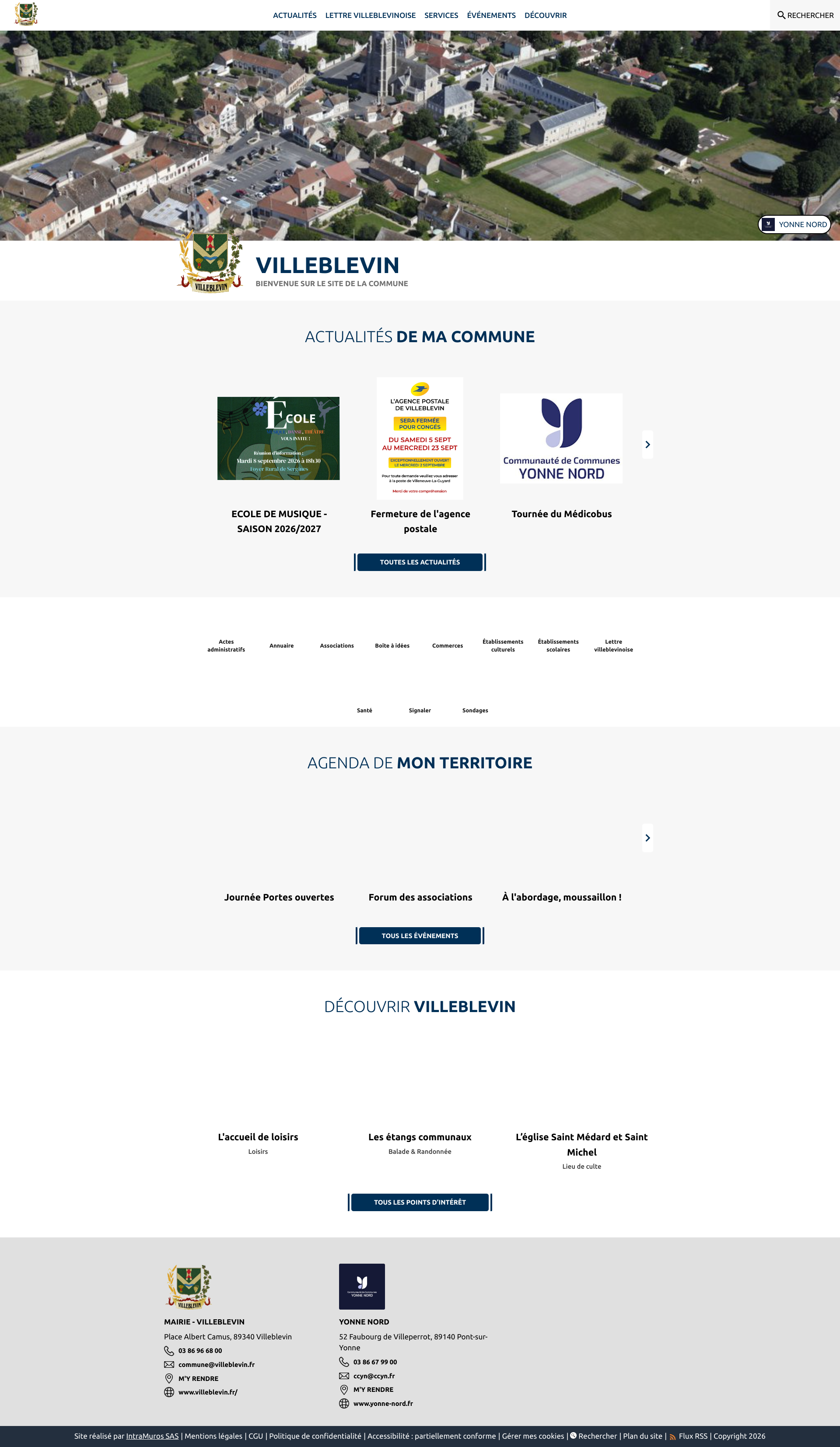Aperçu du site