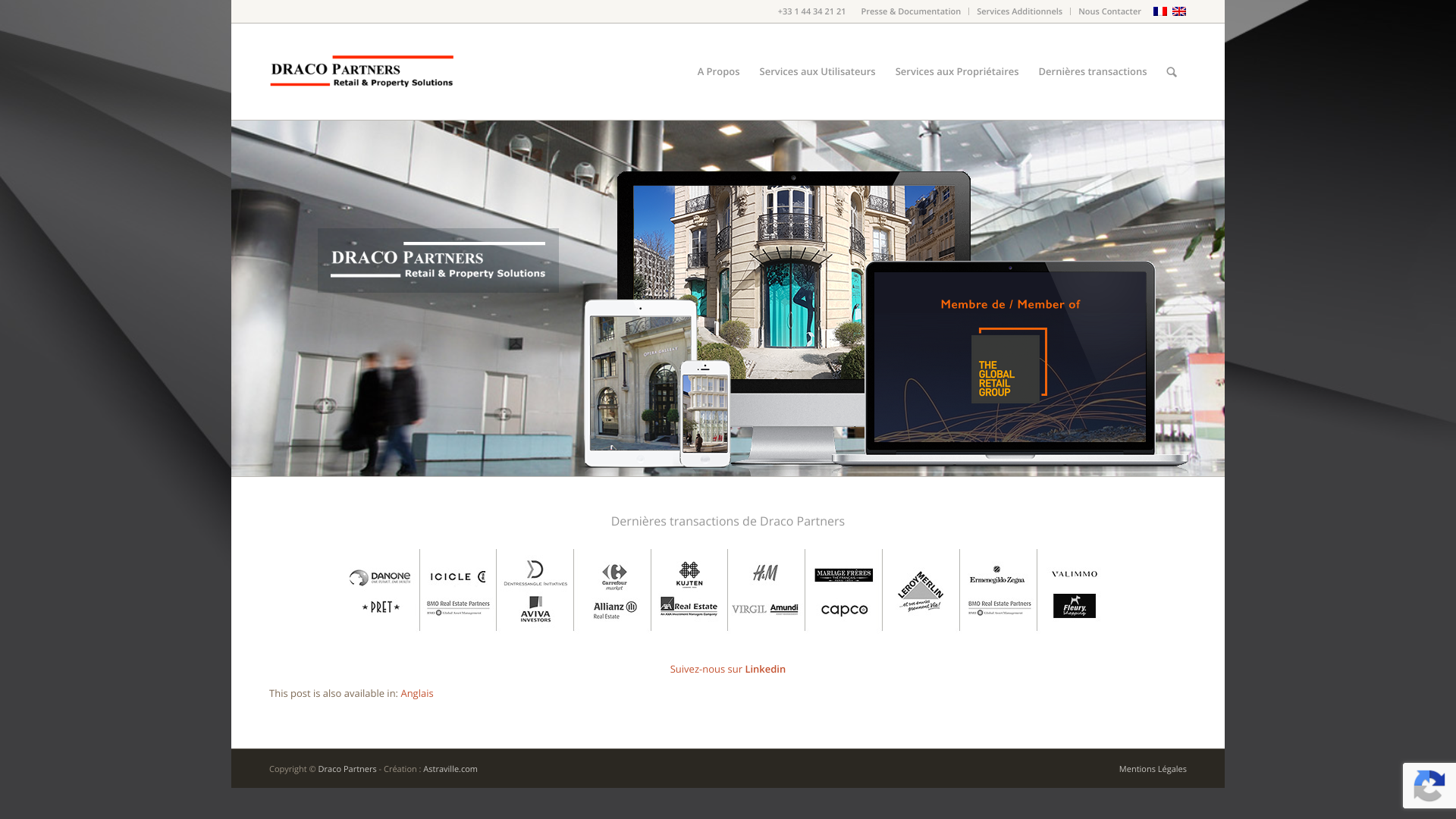Aperçu du site