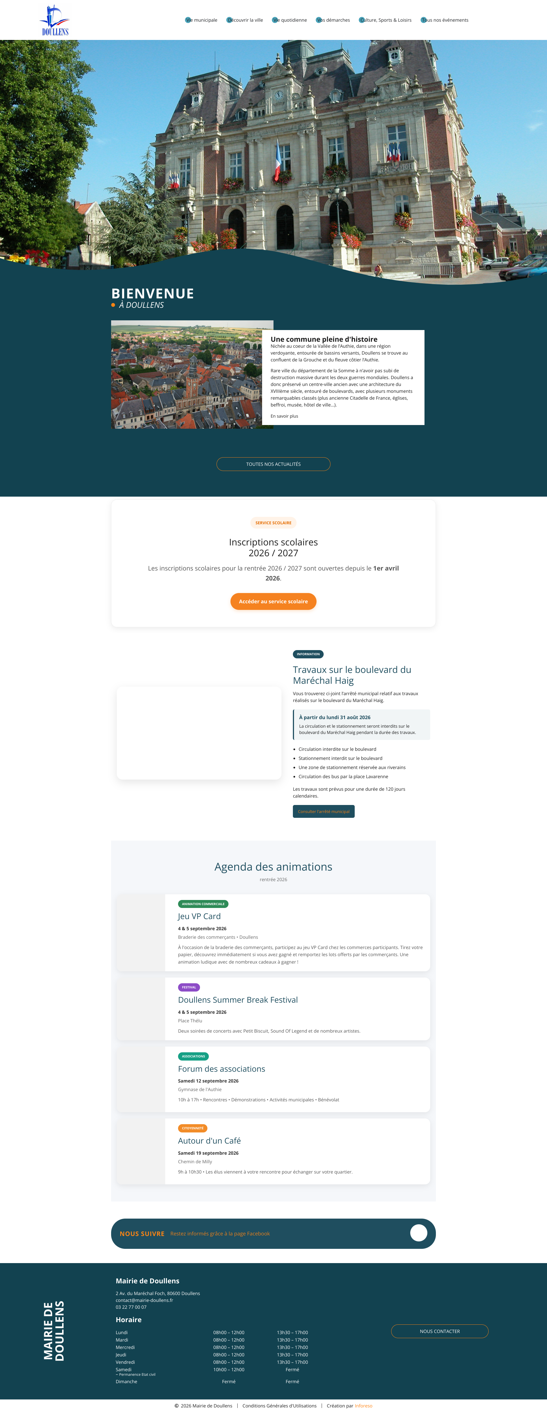 Aperçu du site