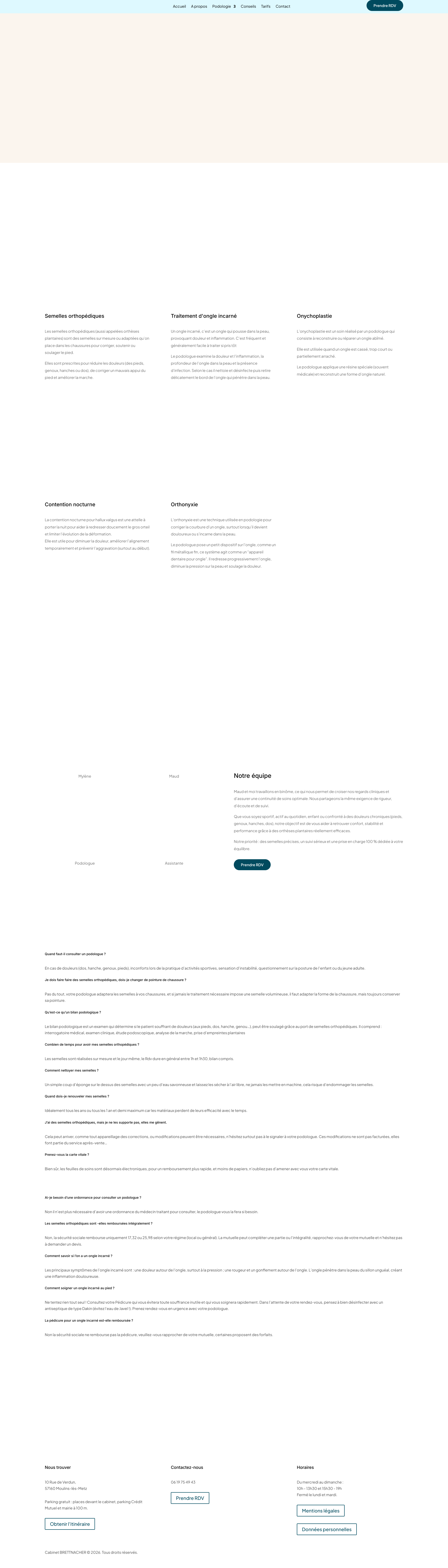 Aperçu du site