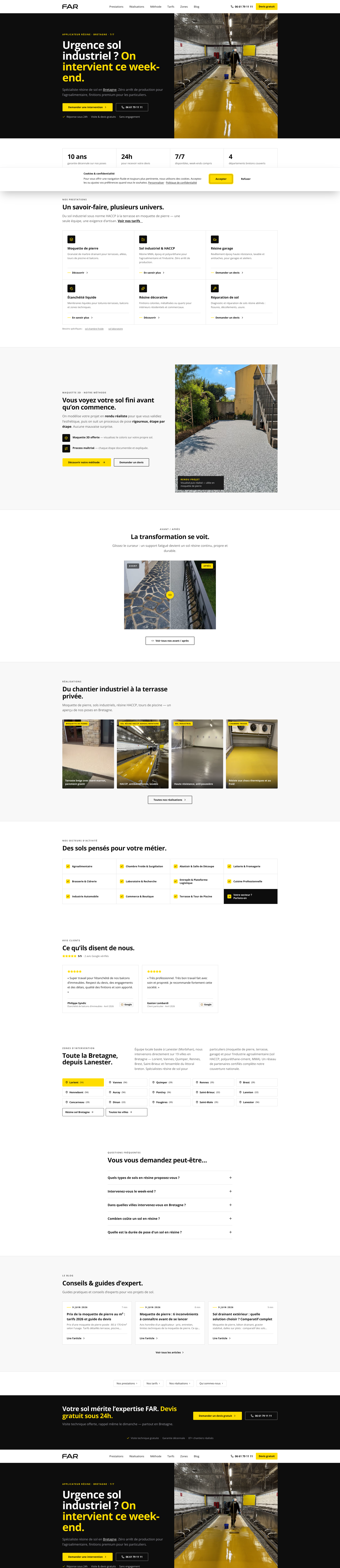Aperçu du site