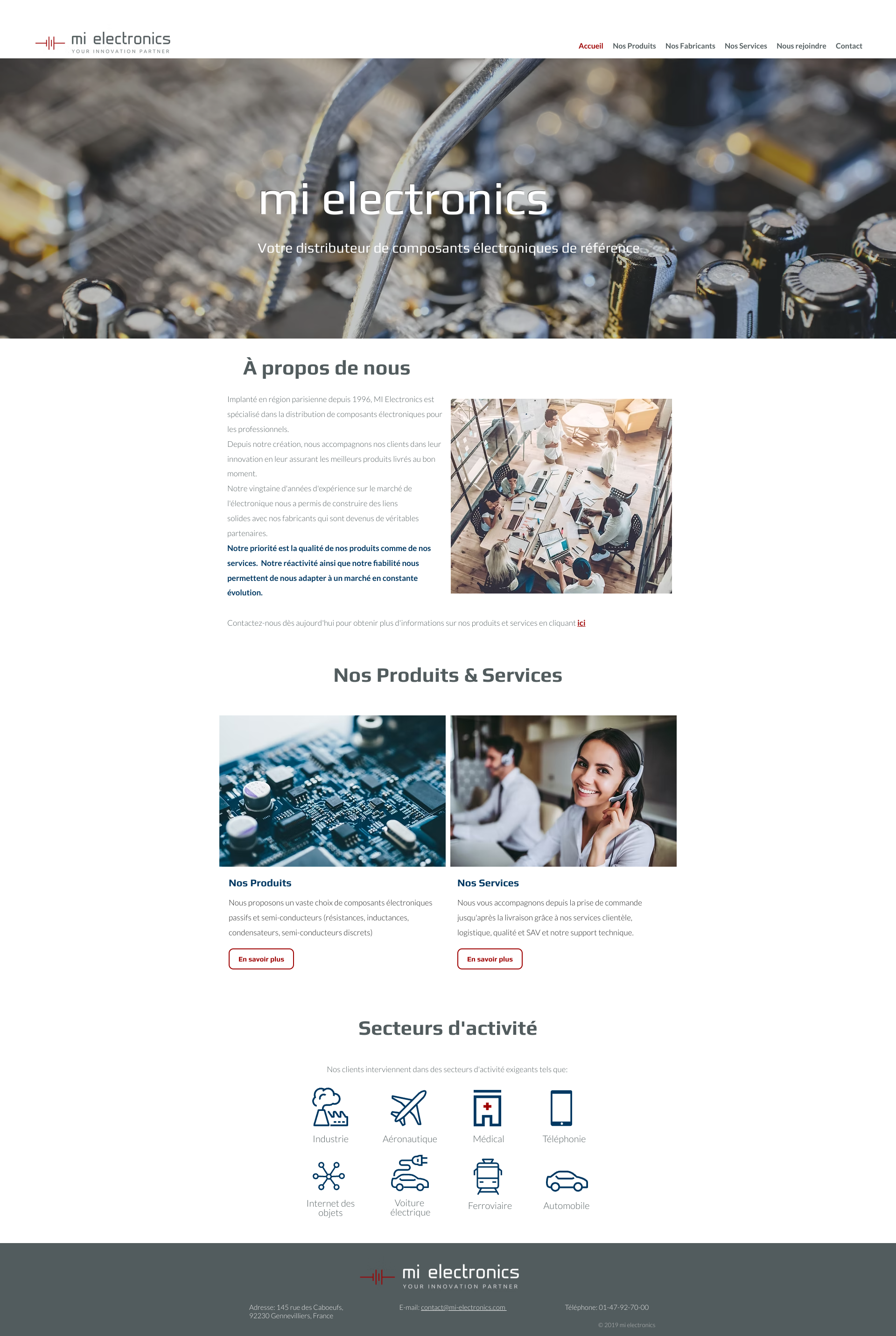 Aperçu du site