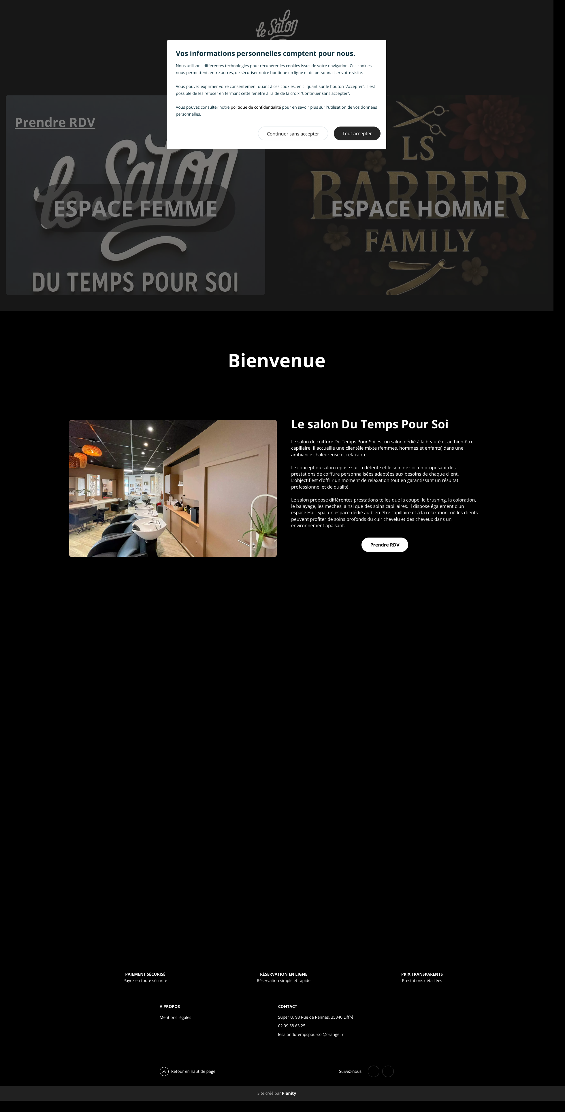 Aperçu du site