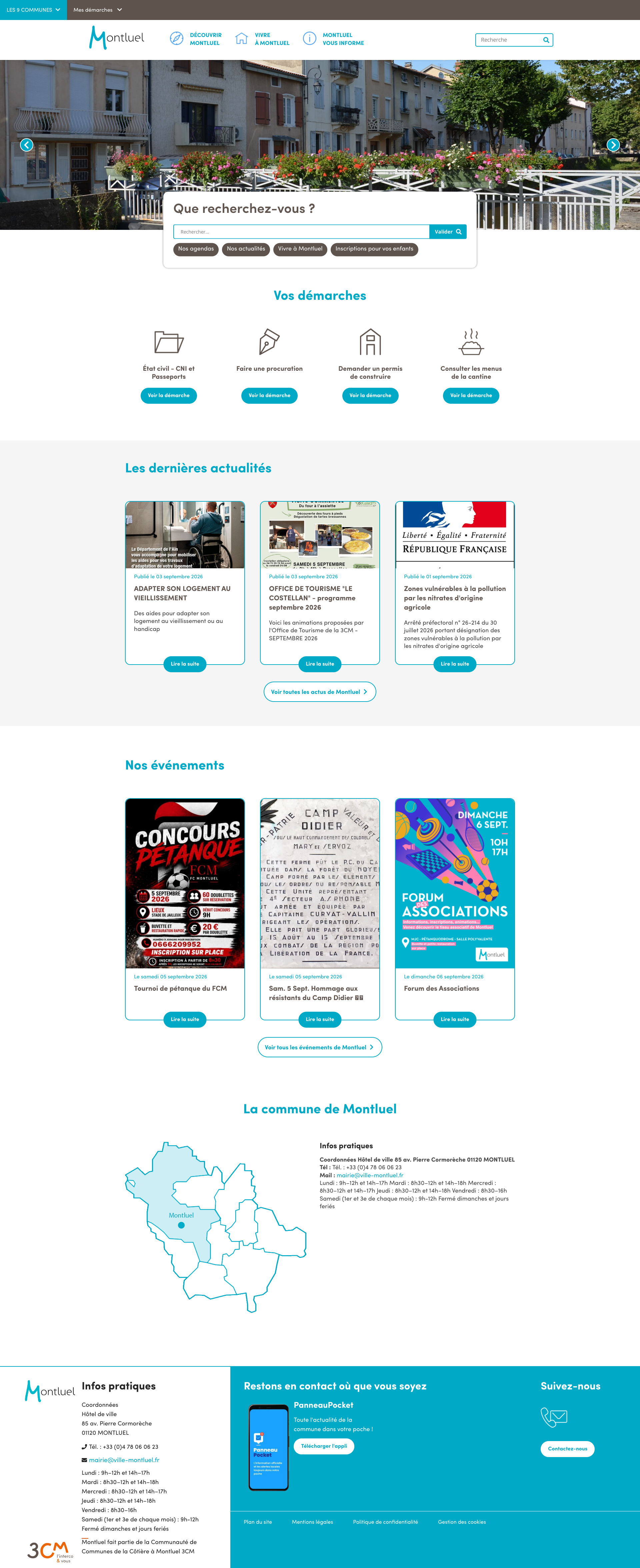 Aperçu du site