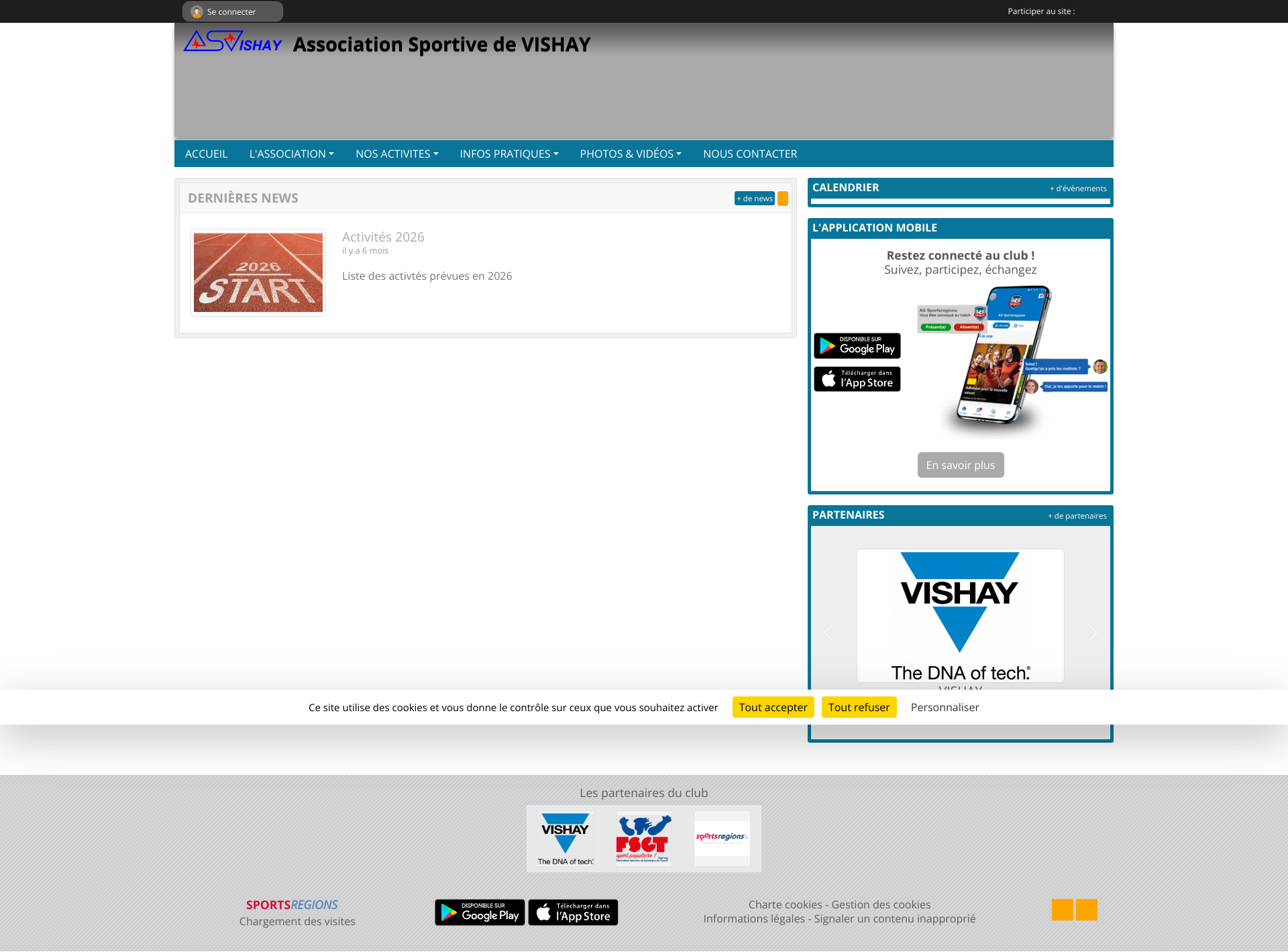 Aperçu du site