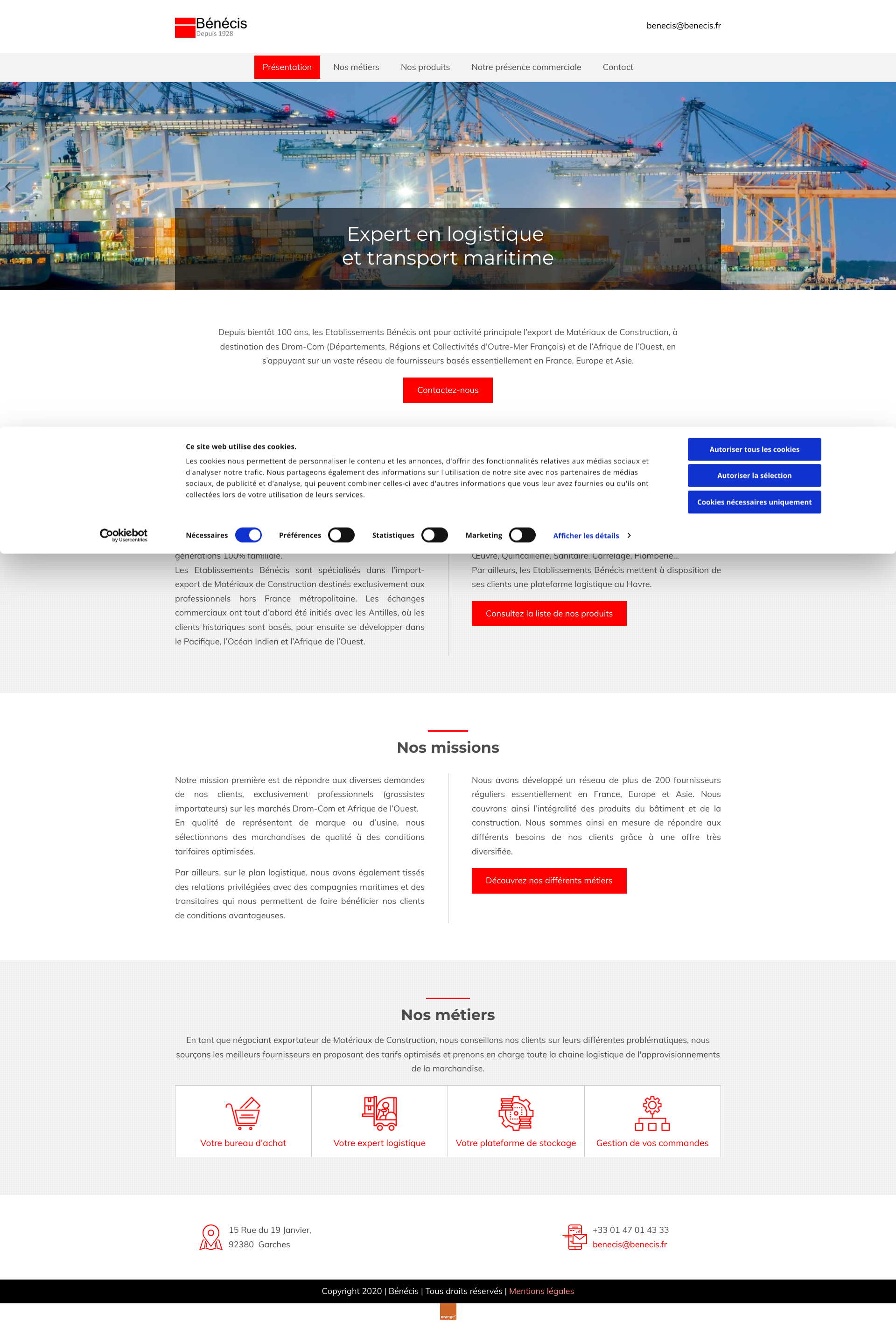 Aperçu du site