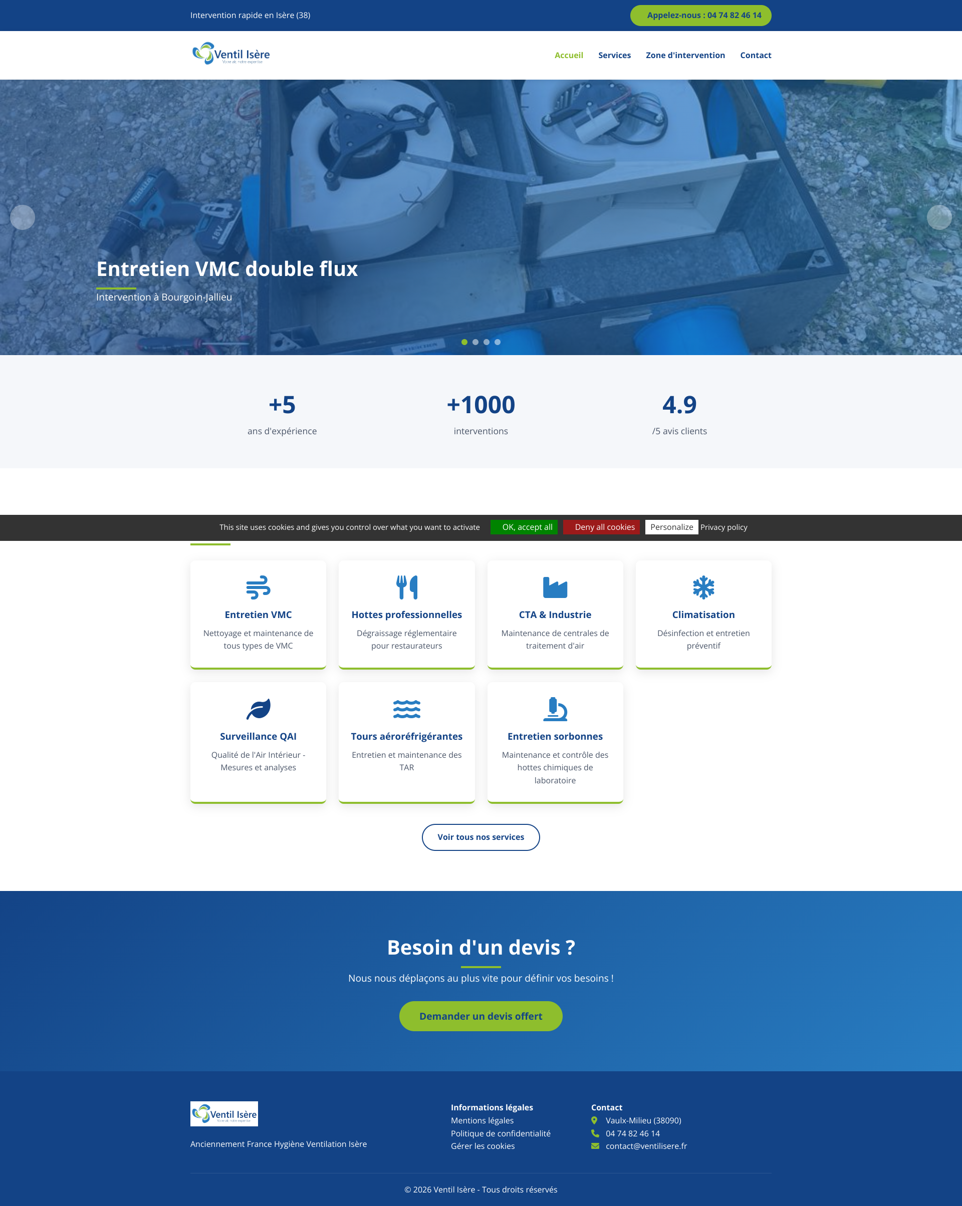 Aperçu du site