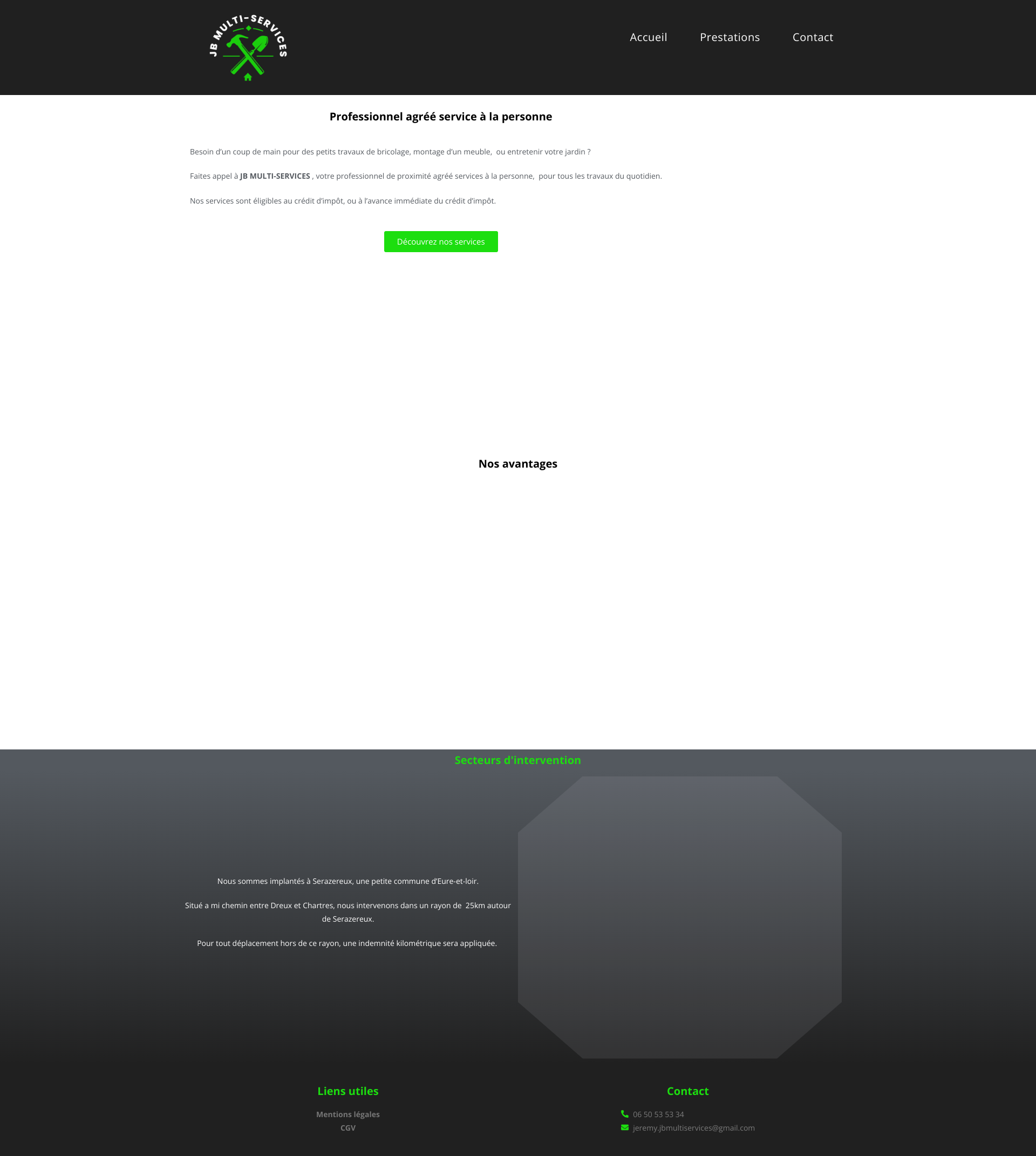 Aperçu du site