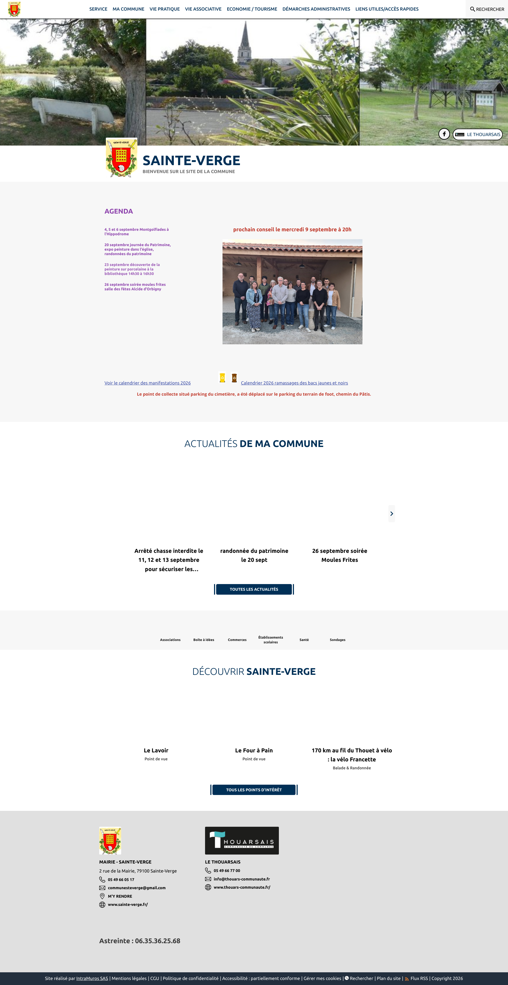 Aperçu du site