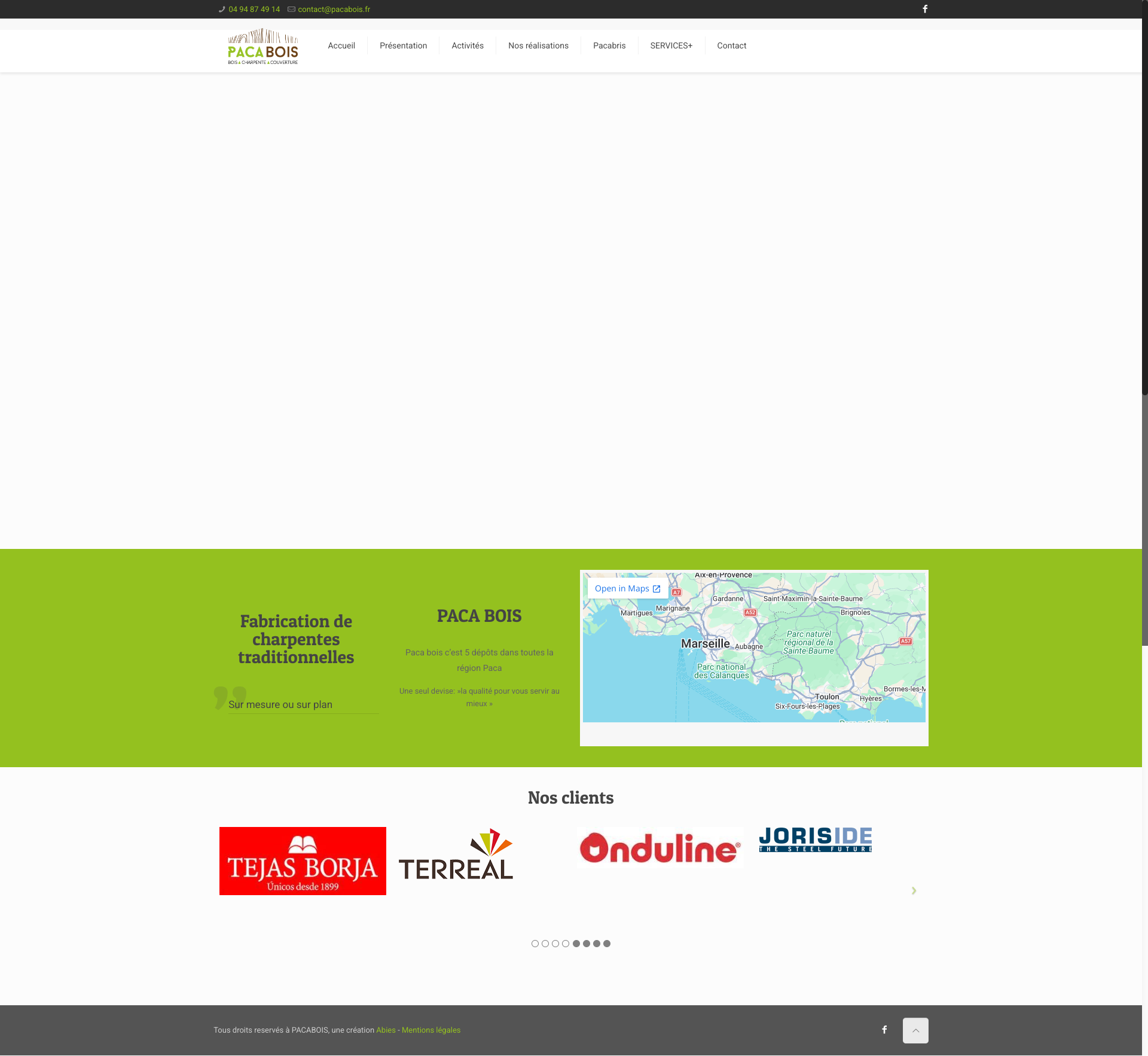 Aperçu du site