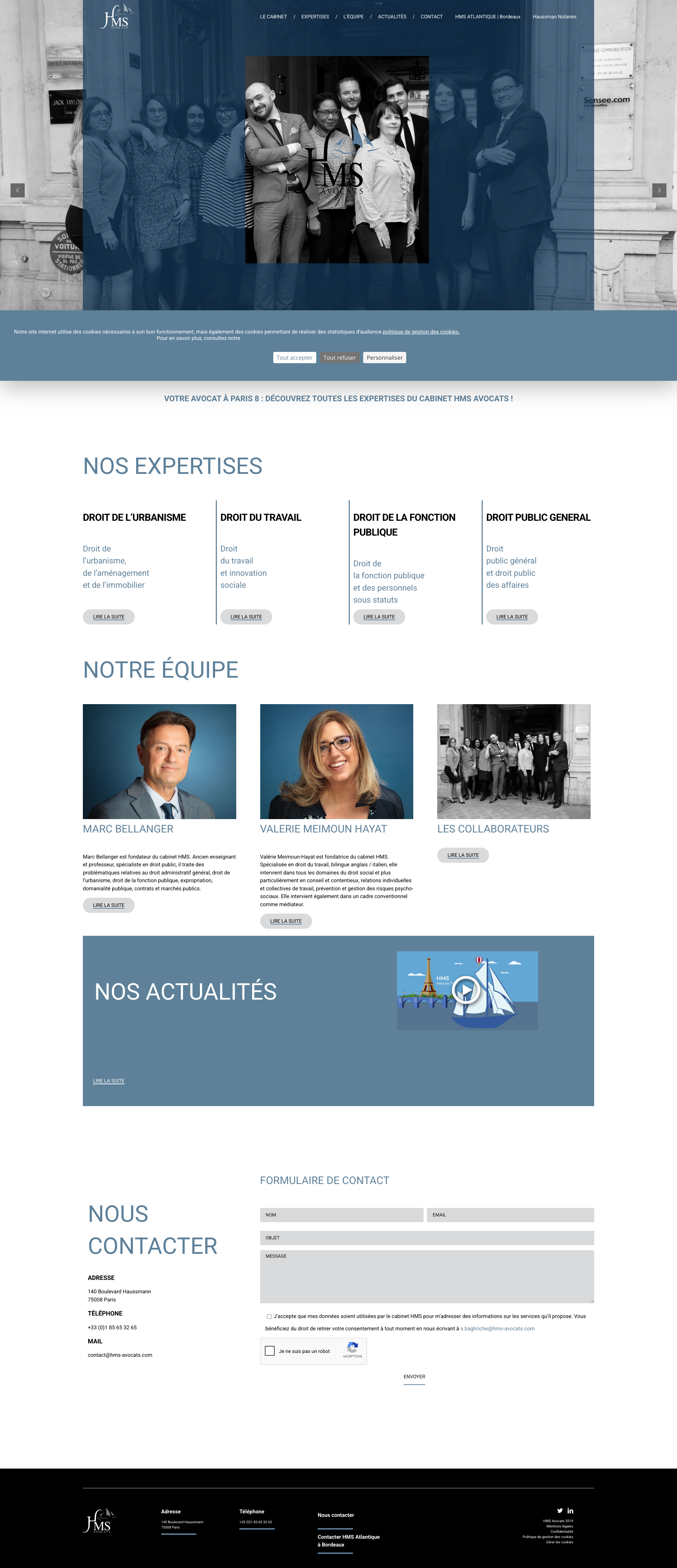 Aperçu du site