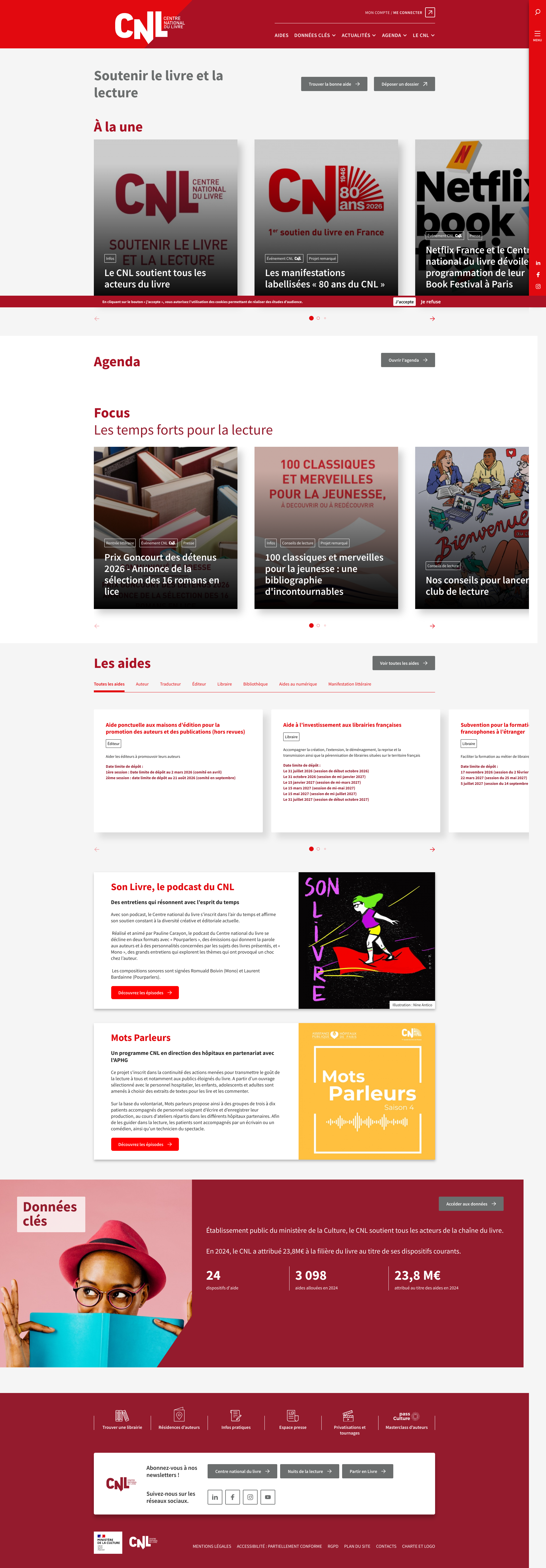 Aperçu du site