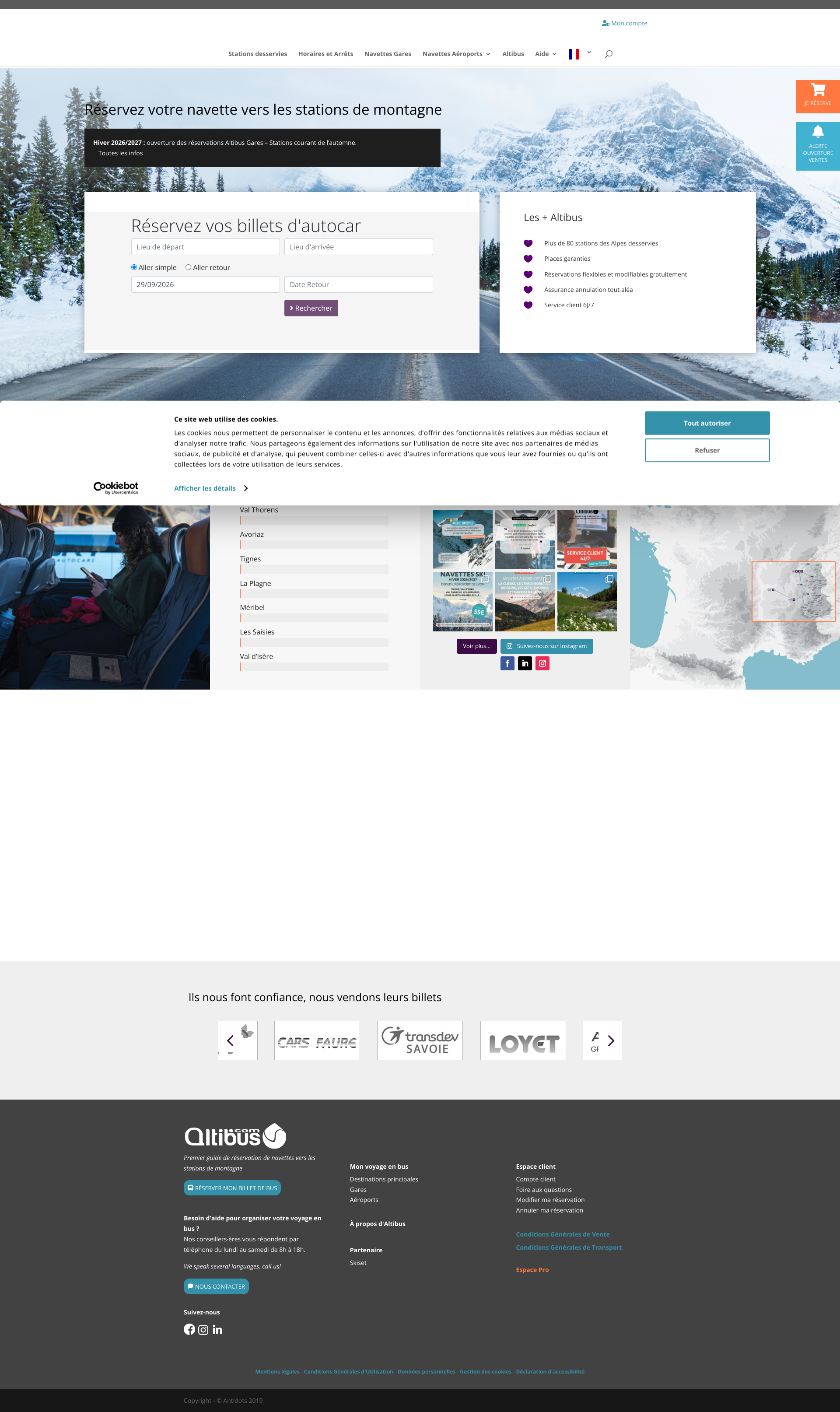 Aperçu du site