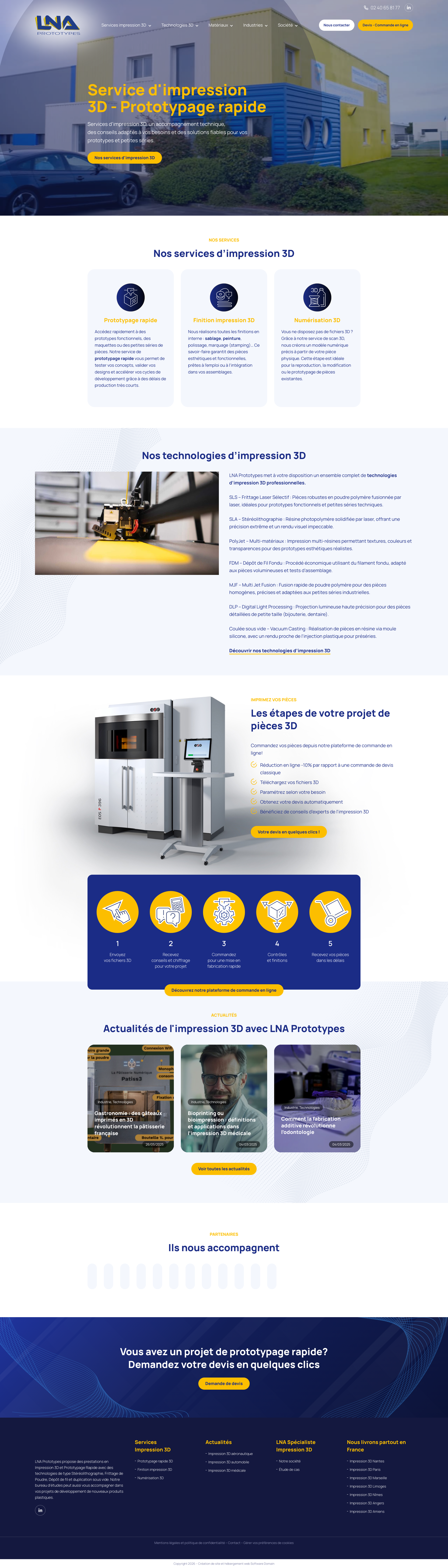 Aperçu du site