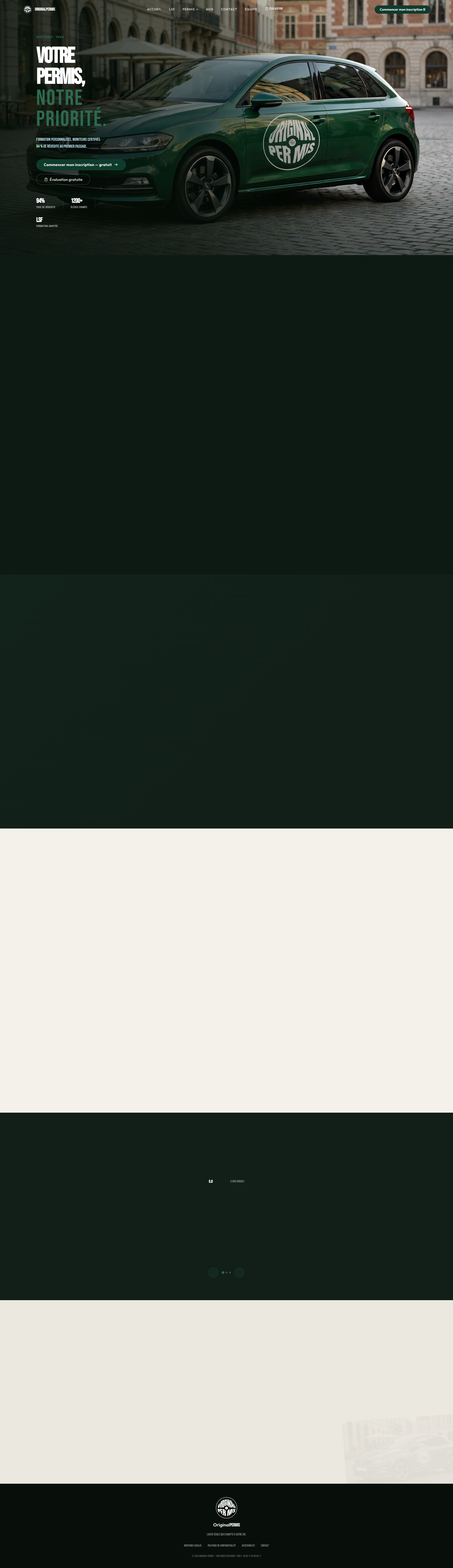 Aperçu du site
