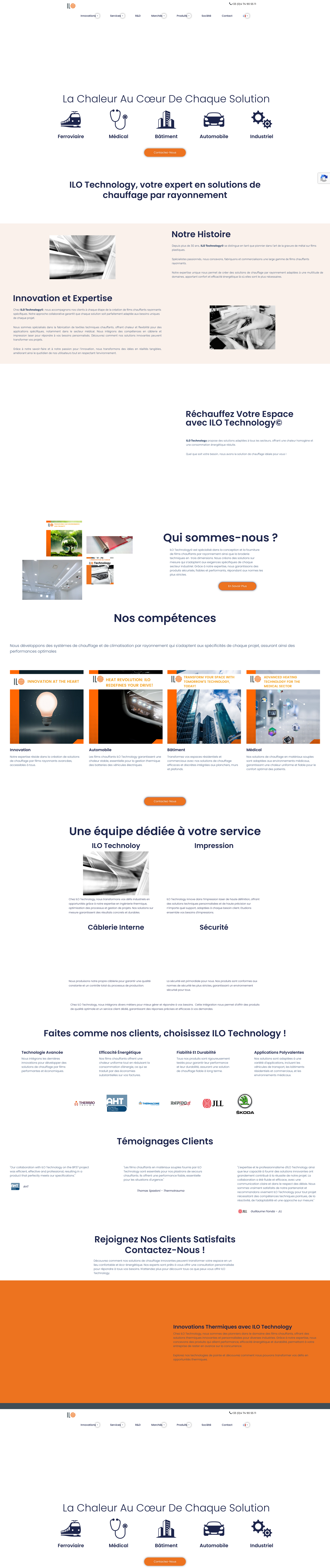 Aperçu du site