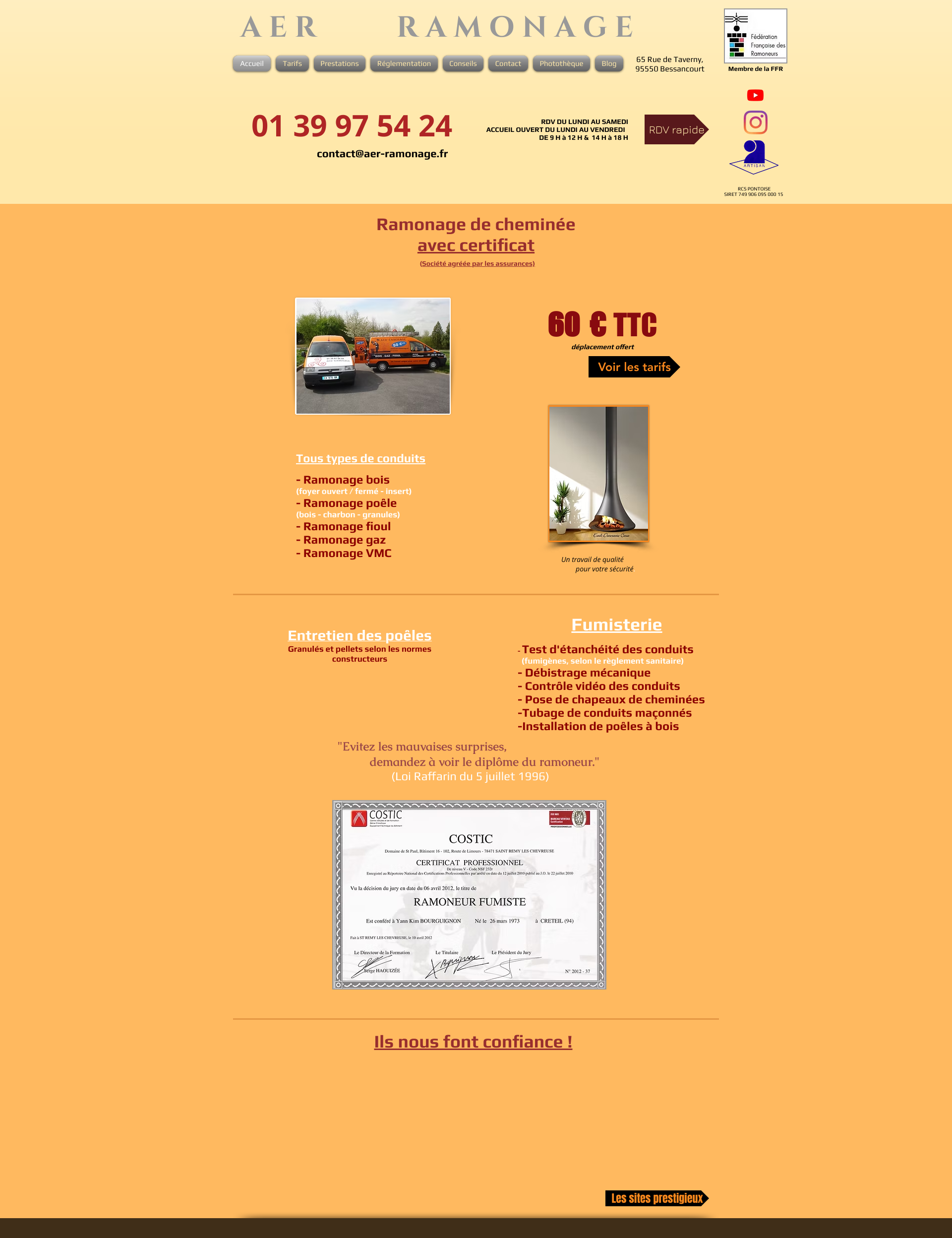Aperçu du site