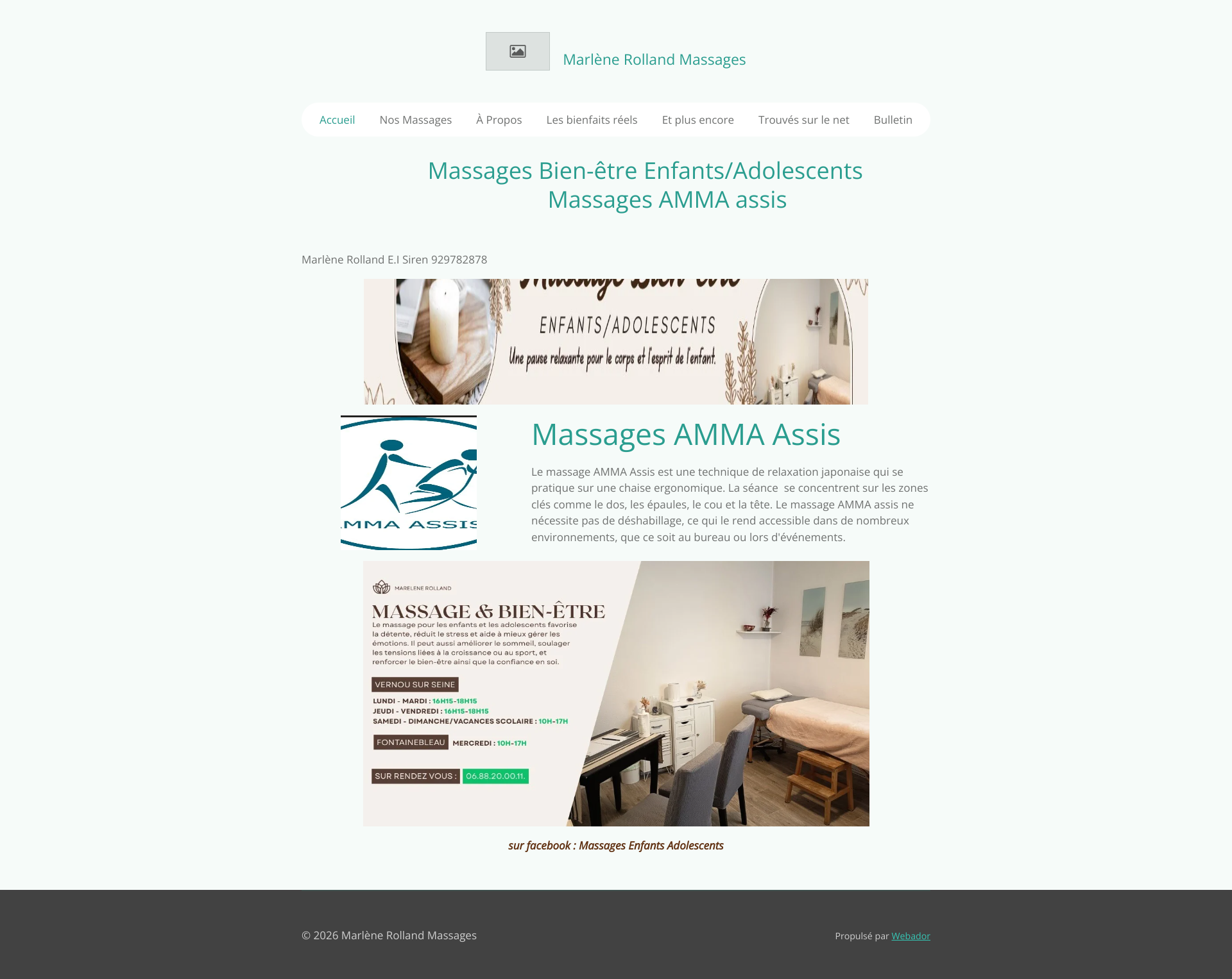 Aperçu du site