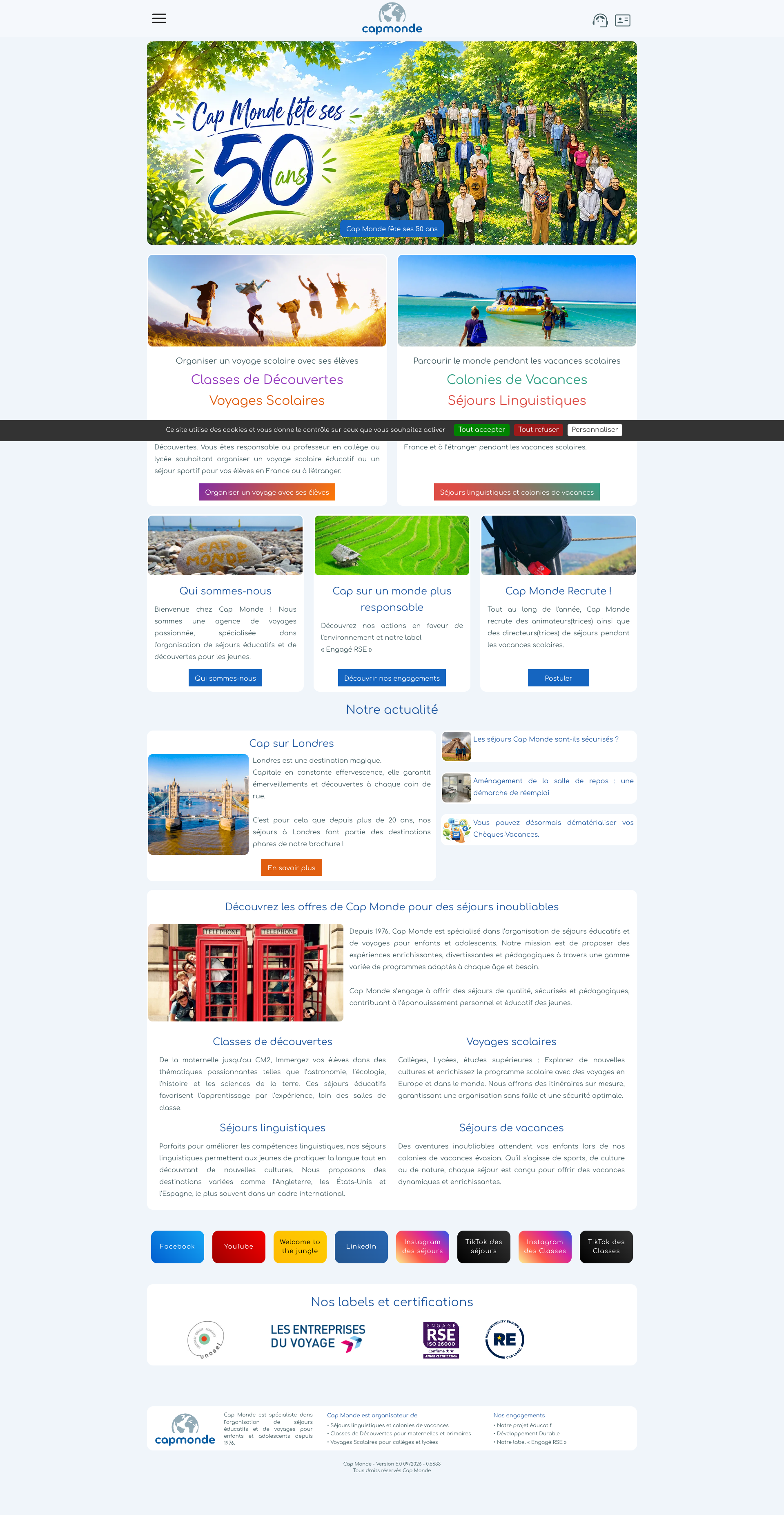 Aperçu du site