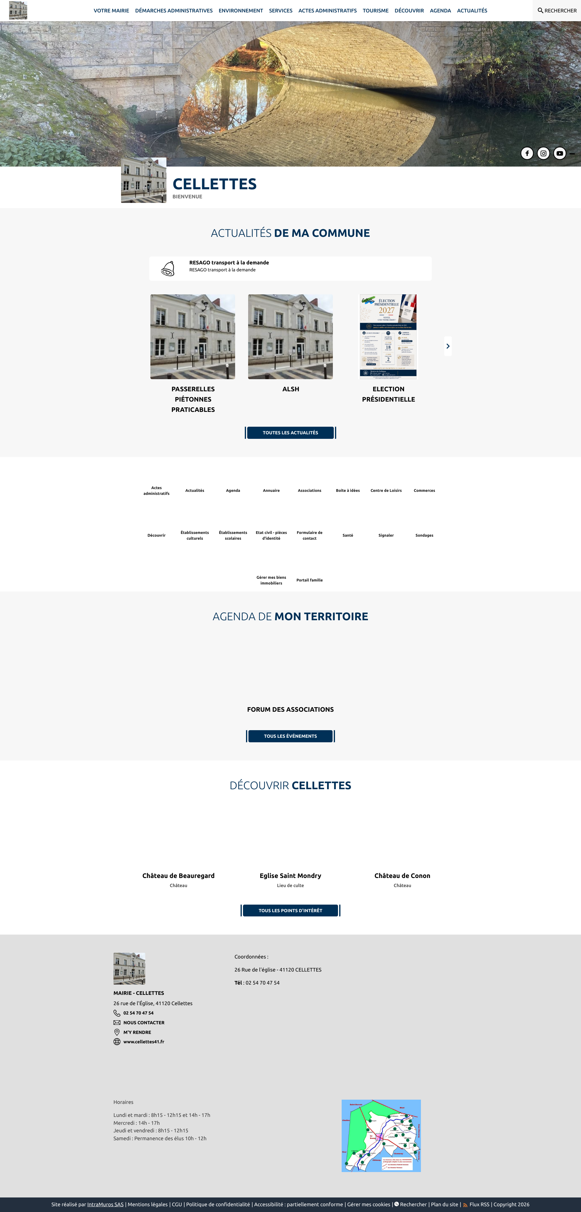 Aperçu du site