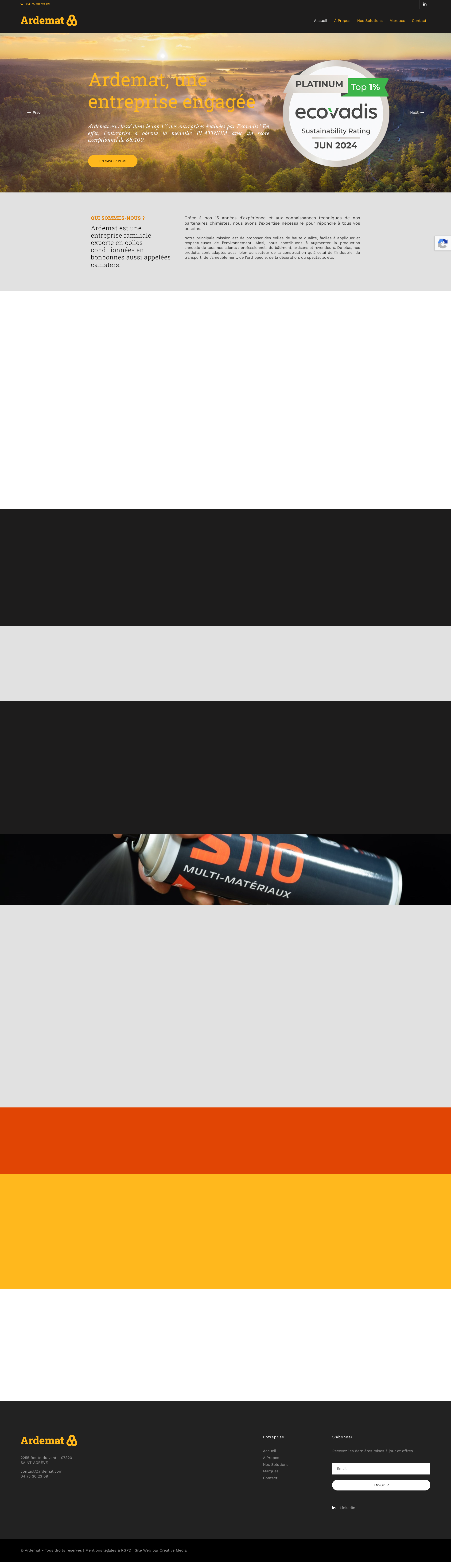 Aperçu du site