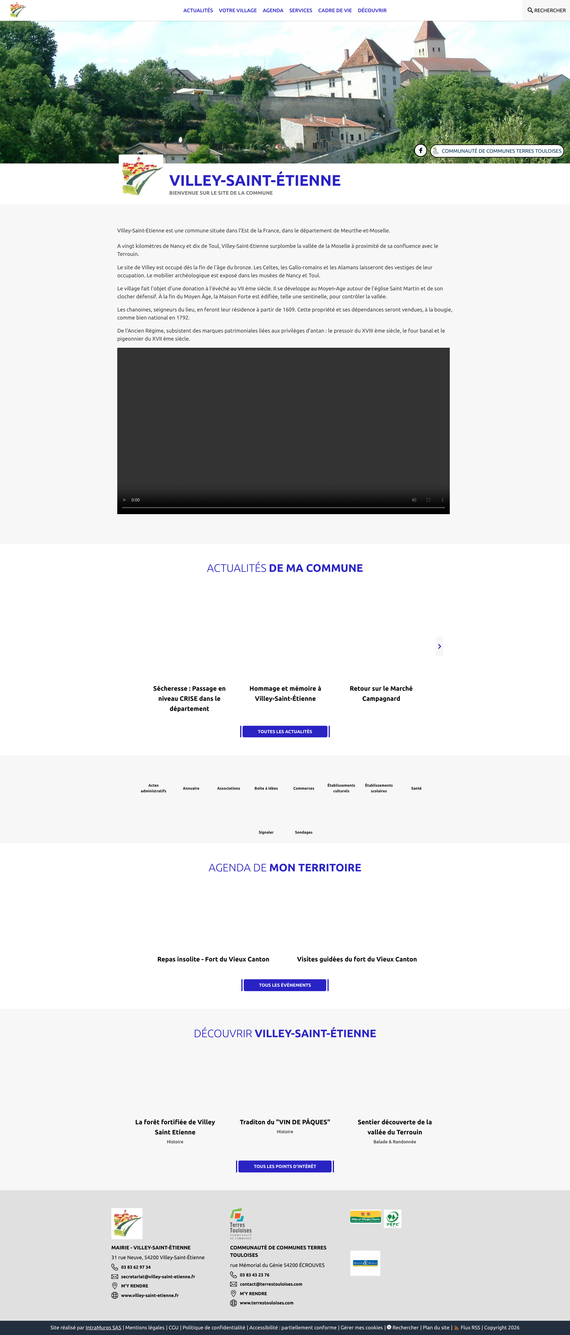 Aperçu du site