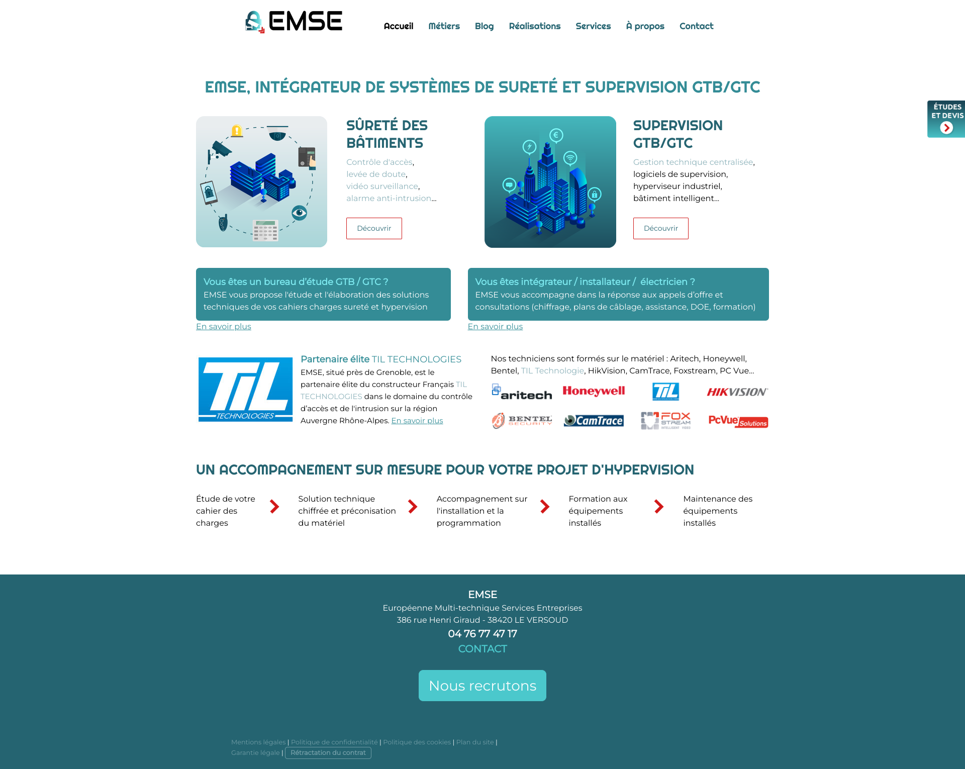 Aperçu du site