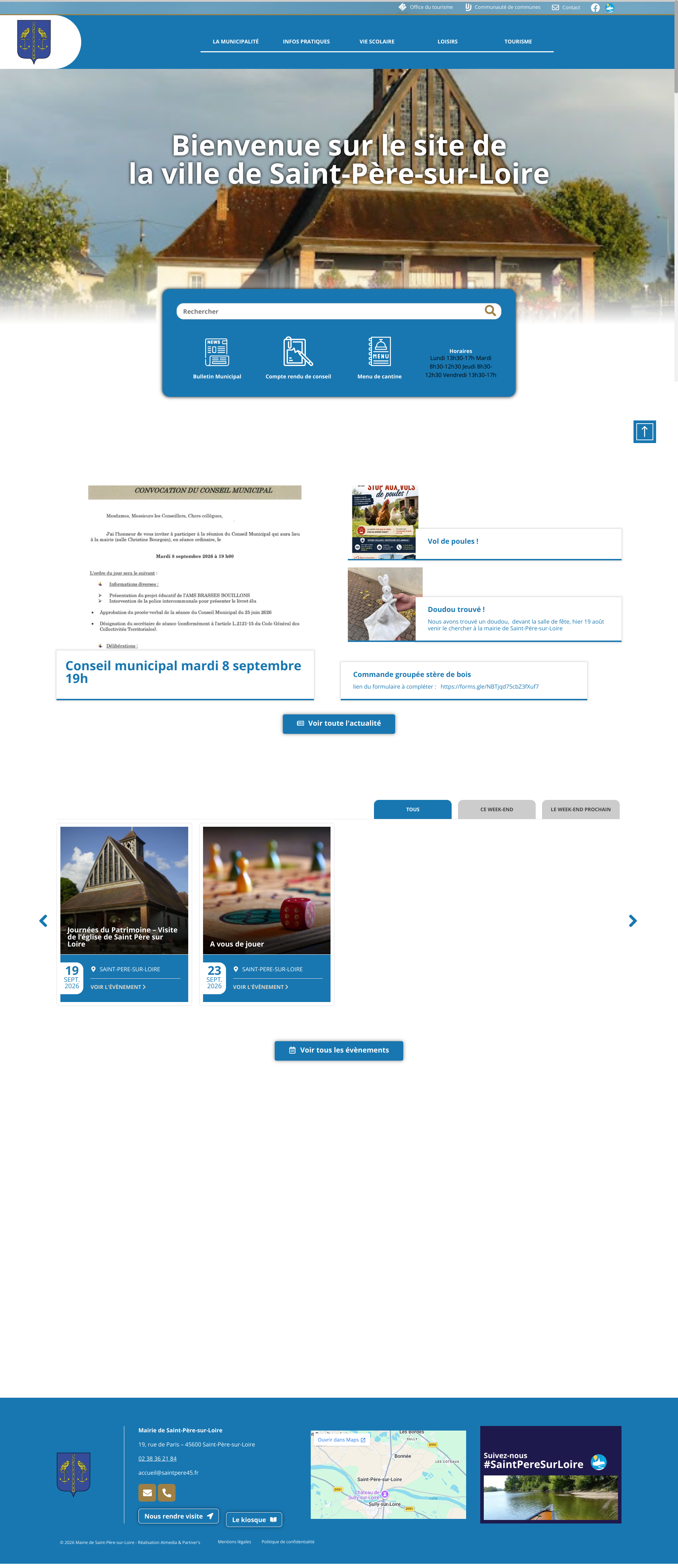 Aperçu du site