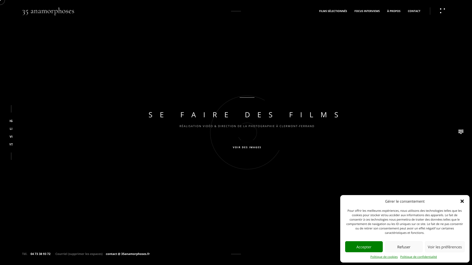 Aperçu du site